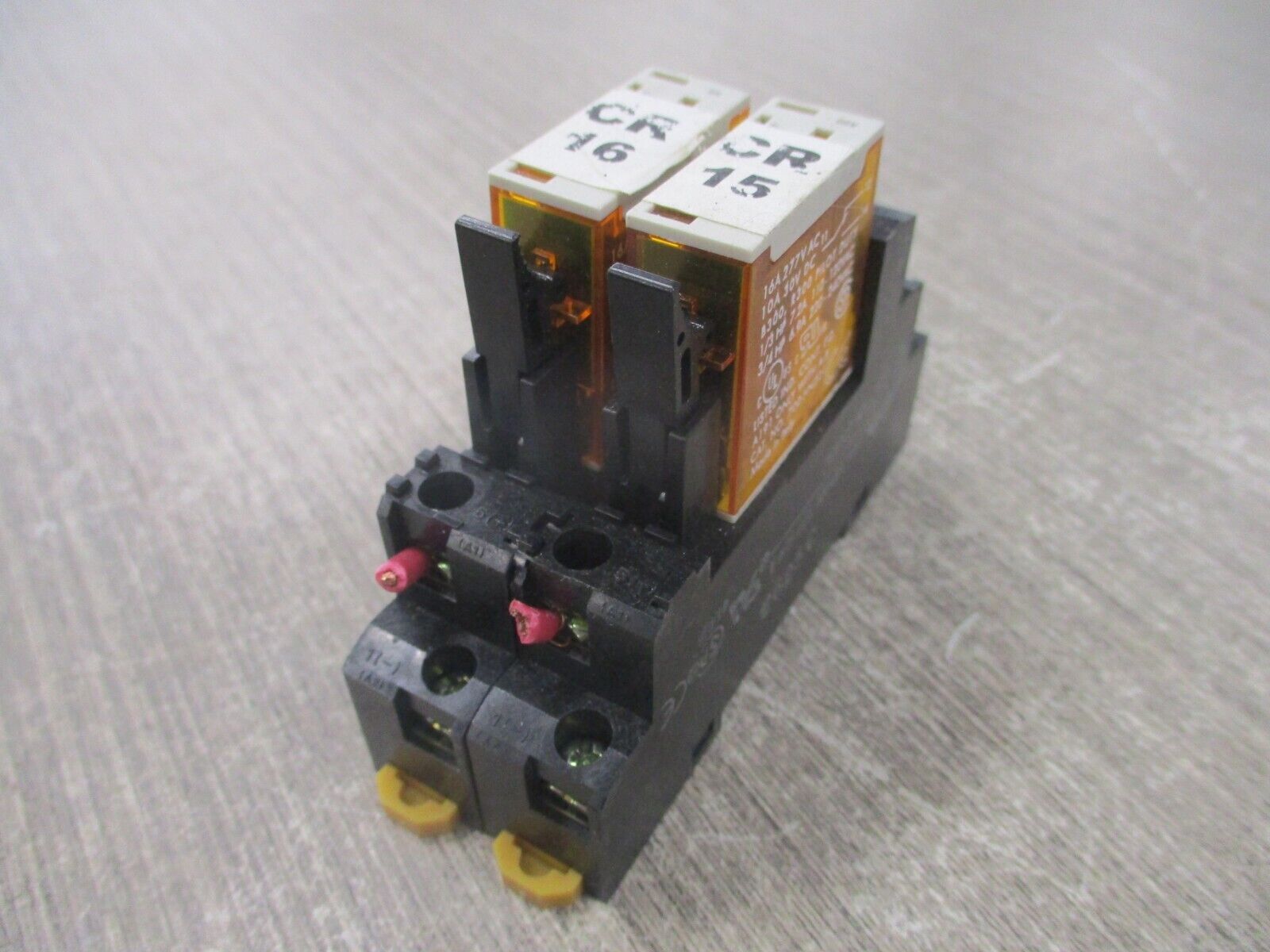 Allen-Bradley Relay 700-HK36A1 Ser. B 120V Coil w/ Base *Lot of 2* Used