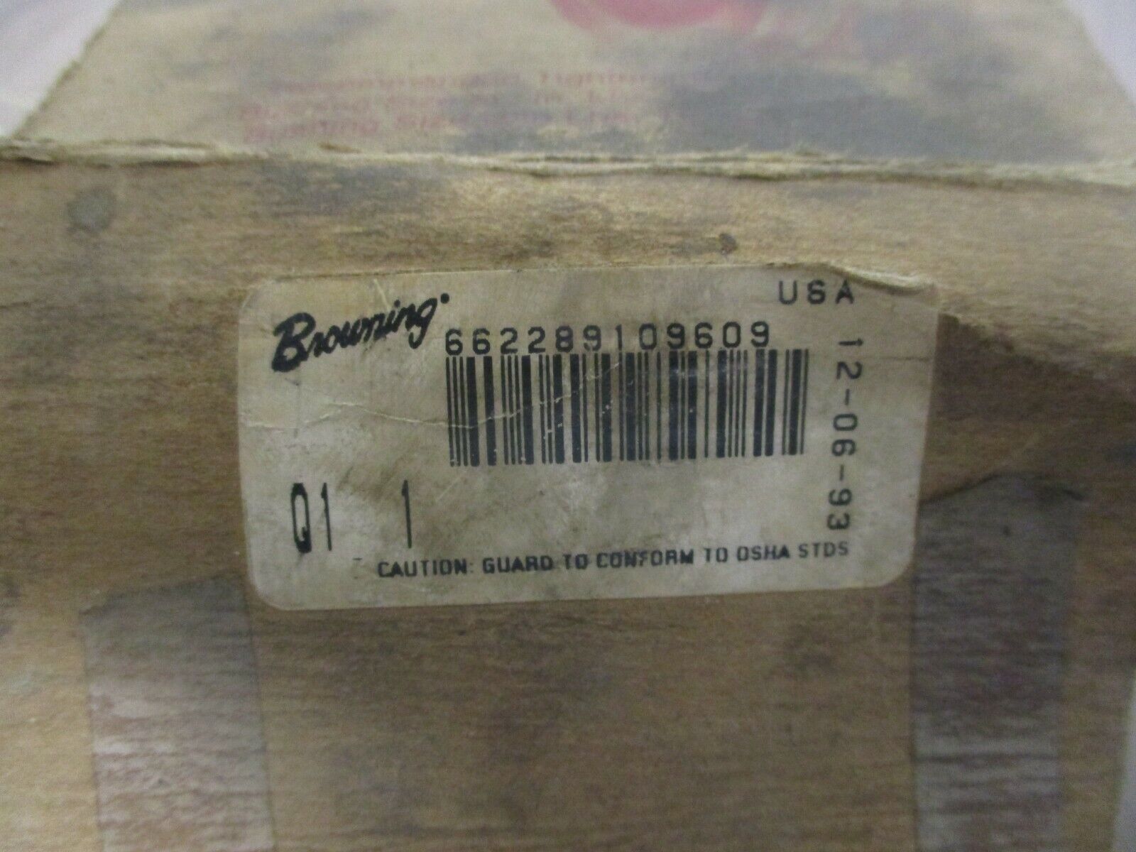 Browning Tapered Bushing Q1 Size: 1" New Surplus