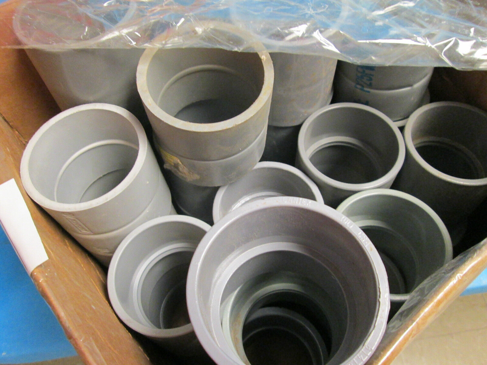 Cantex 2.5" Gray PVC Coupling for Conduit 6141629 *Lot of 34* New Surplus