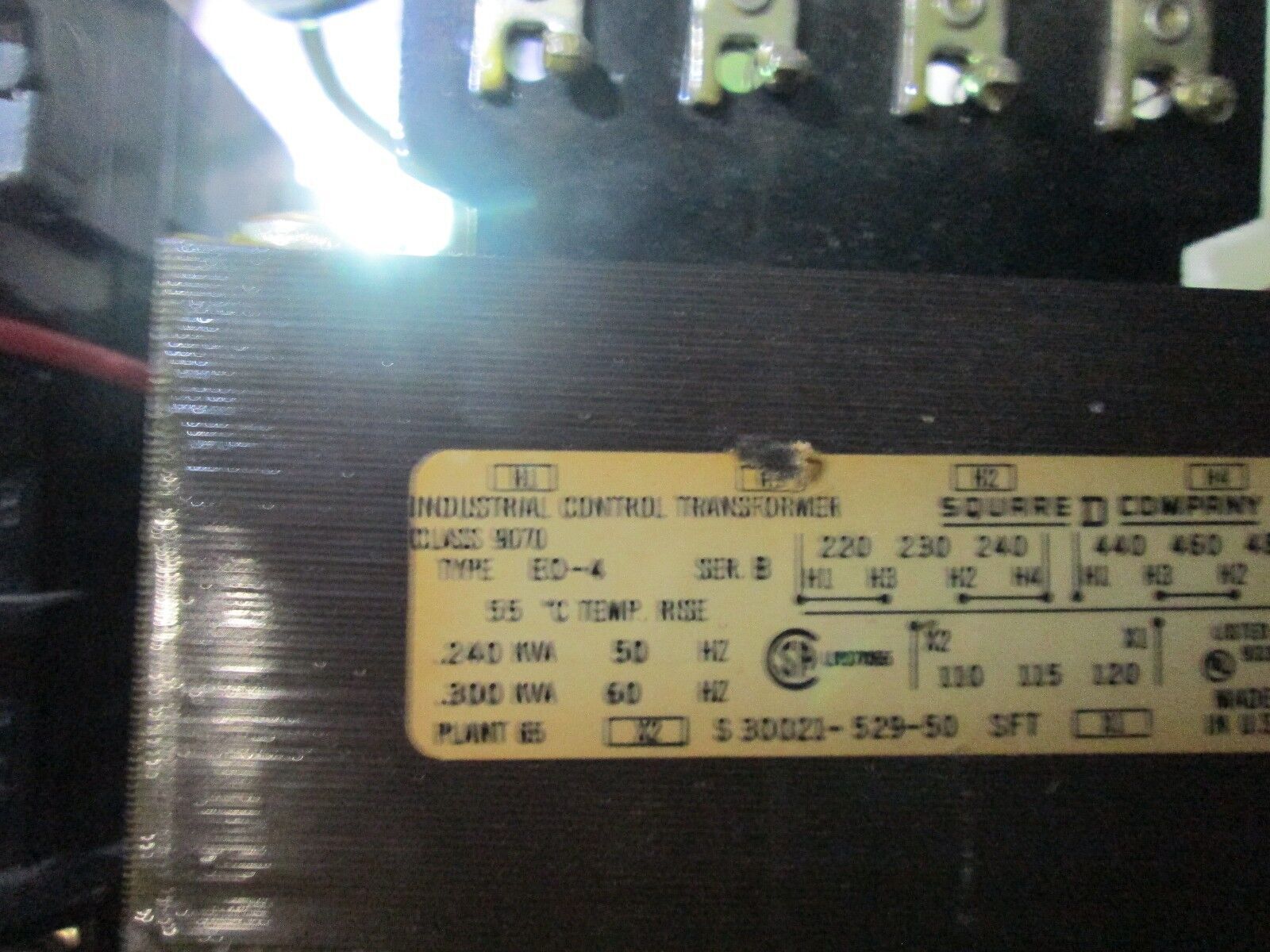 Allen-Bradley Fusible Combination 509-BOD Size 1 120V Coil Control Transformer