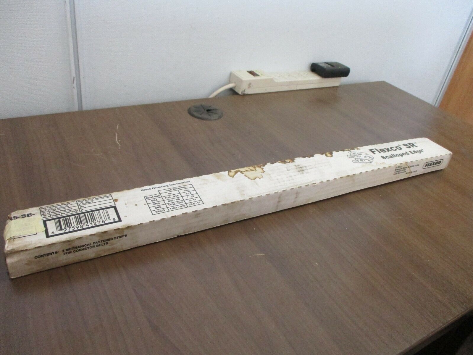 Flexco SR Scalloped Edge Belt Fastener R5-SE-30/750 Steel 30" Belt Width