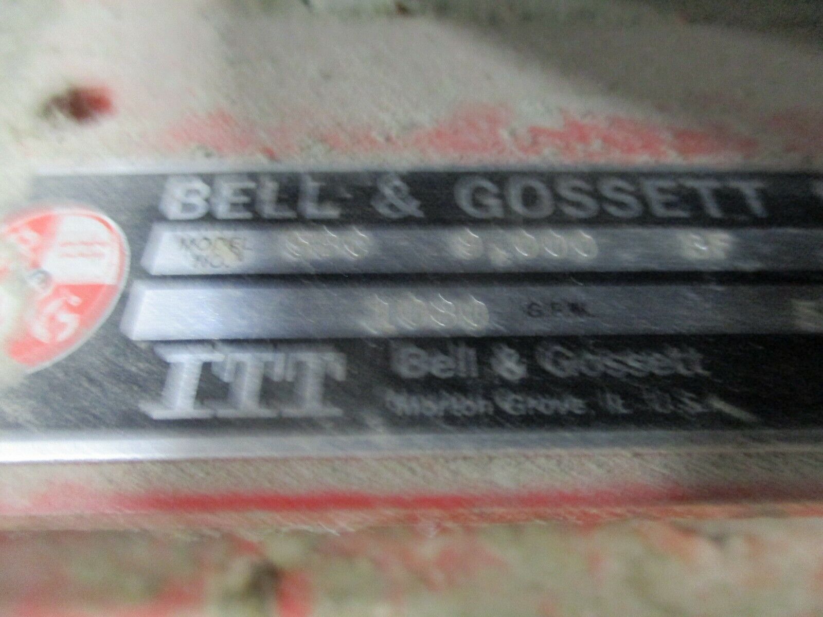 Bell & Gossett 1510 Pump 58C 9.000 BF 20HP 1080GPM 55Ft Head 1800RPM 175PSI Used