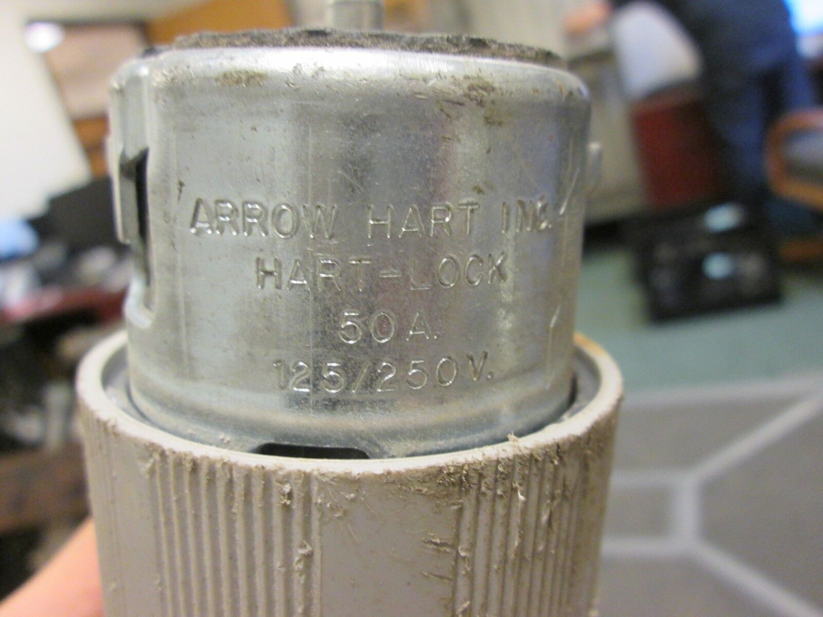 Arrow Hart Hart-Lock Receptacle 50A 125/250V 4W Used