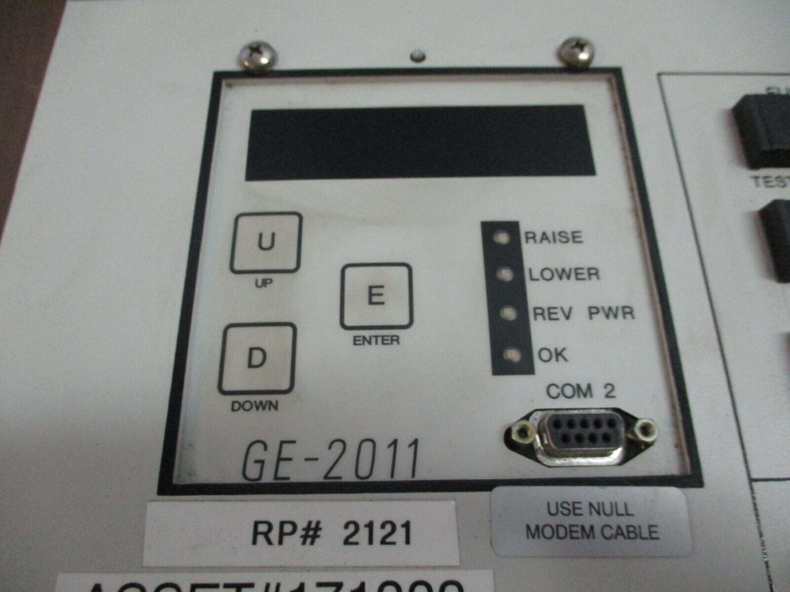 GE GE-2011/B-0866 Voltage Regulator Control L200G10 F/W: D-0067 V07.09.23 60Hz
