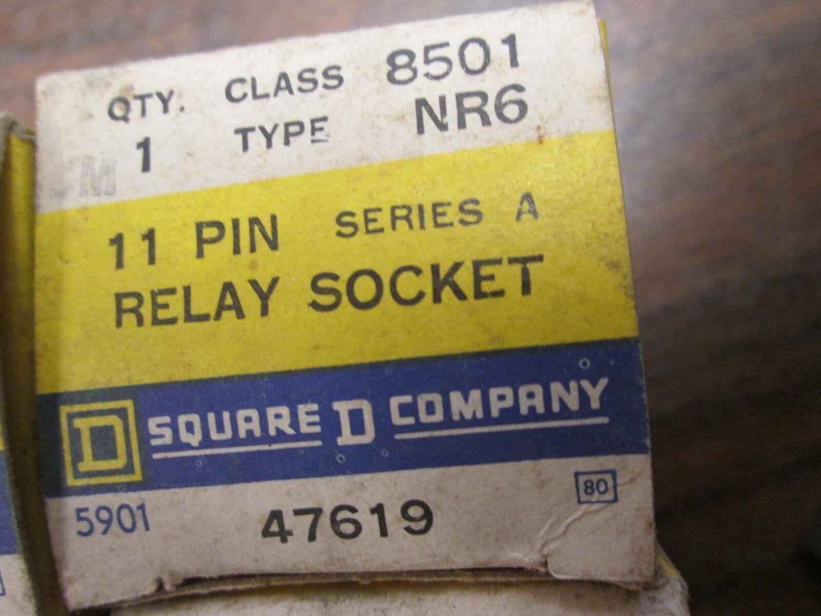 Square D Relay Socket 8501 NR6 11-Pin Lot of 4 New Surplus