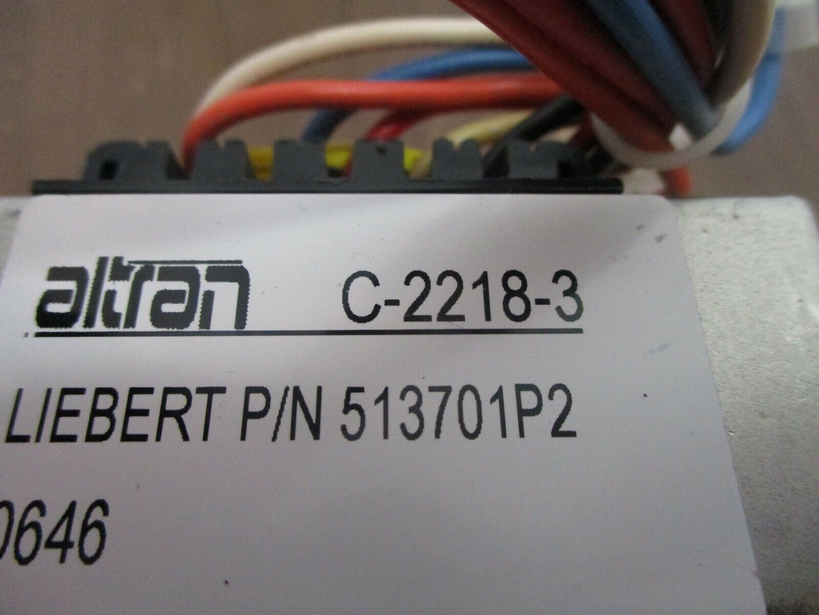 Altran Isolation Transformer C-2218-3 Liebert Part #: 513701P2 Used