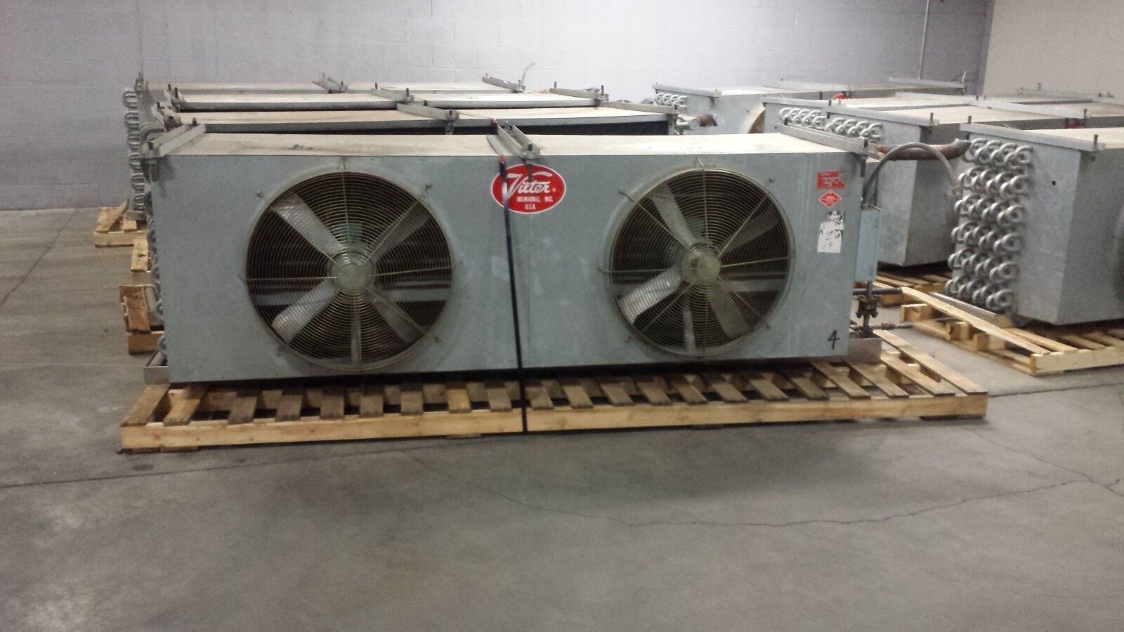 Vilter Blast Freezer BF 28-83-2-RA-HGP Ammonia Refrigeration Evaporator Used