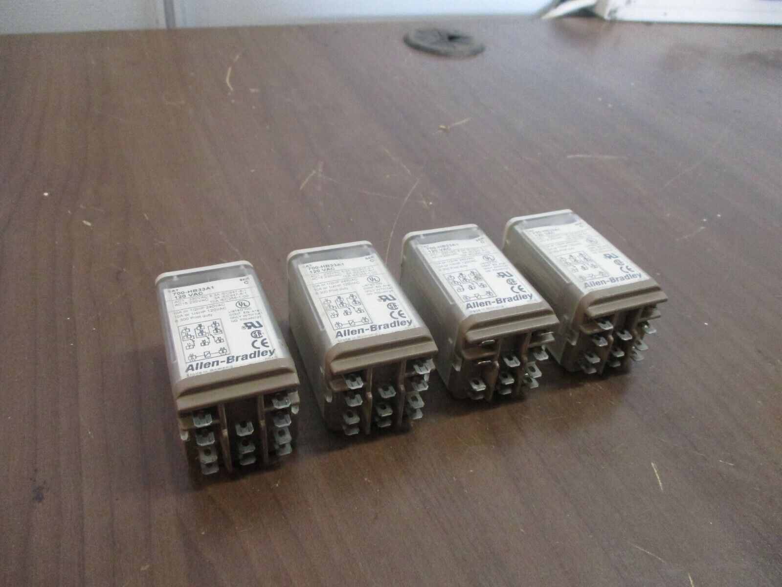 Allen-Bradley Relay 700-HB33A1 Ser. C 120VAC *Lot of 4* Used