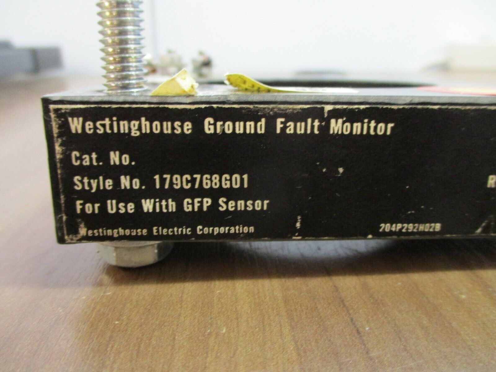 Westinghouse Ground Fault Monitor 179C768G01 for uses with GFP Sensor 5-60A Used