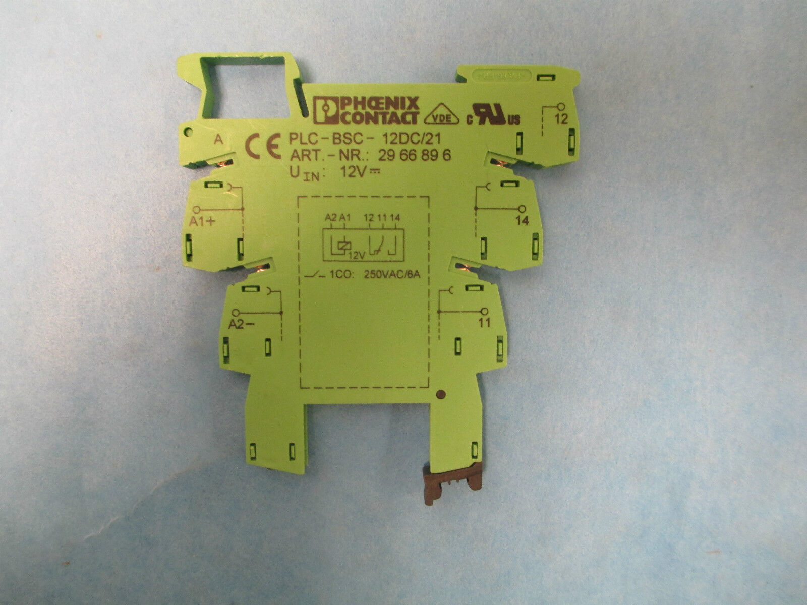 Phoenix Contact Terminal Block PLC-BSC-12DC/21 *Set Of 2* New Surplus