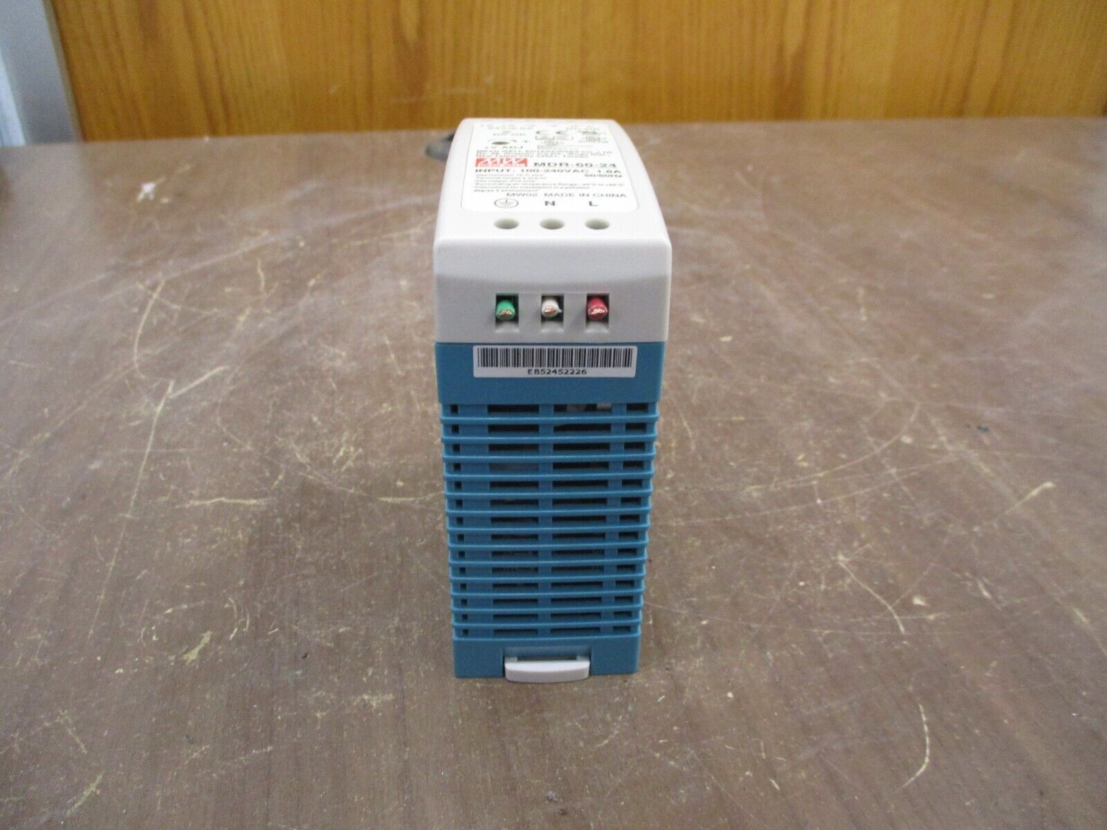 Mean Well Power Supply MDR-60-24 Input: 100-240VAC 1.8A 50/60Hz Used