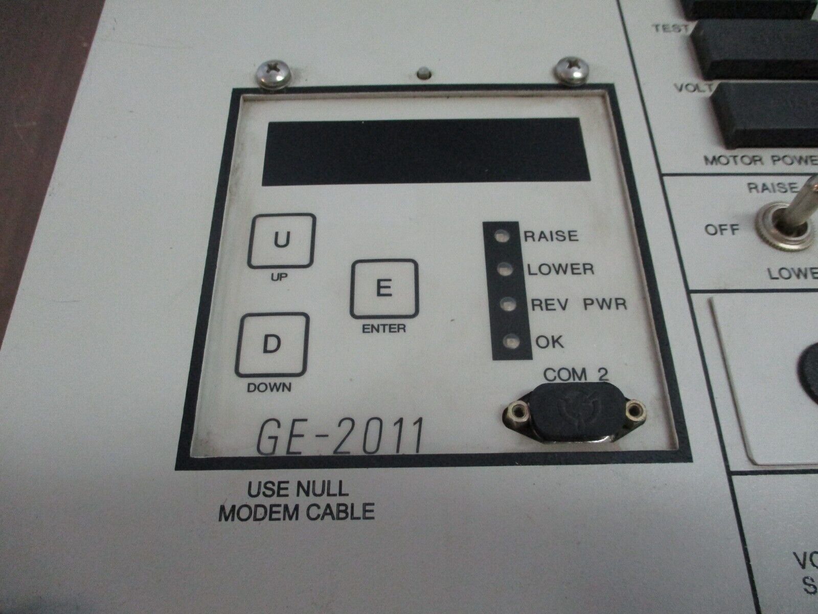GE GE-2011 Voltage Regulator Control L208G10 F/W: D-0067 V07.08.17 60Hz Used