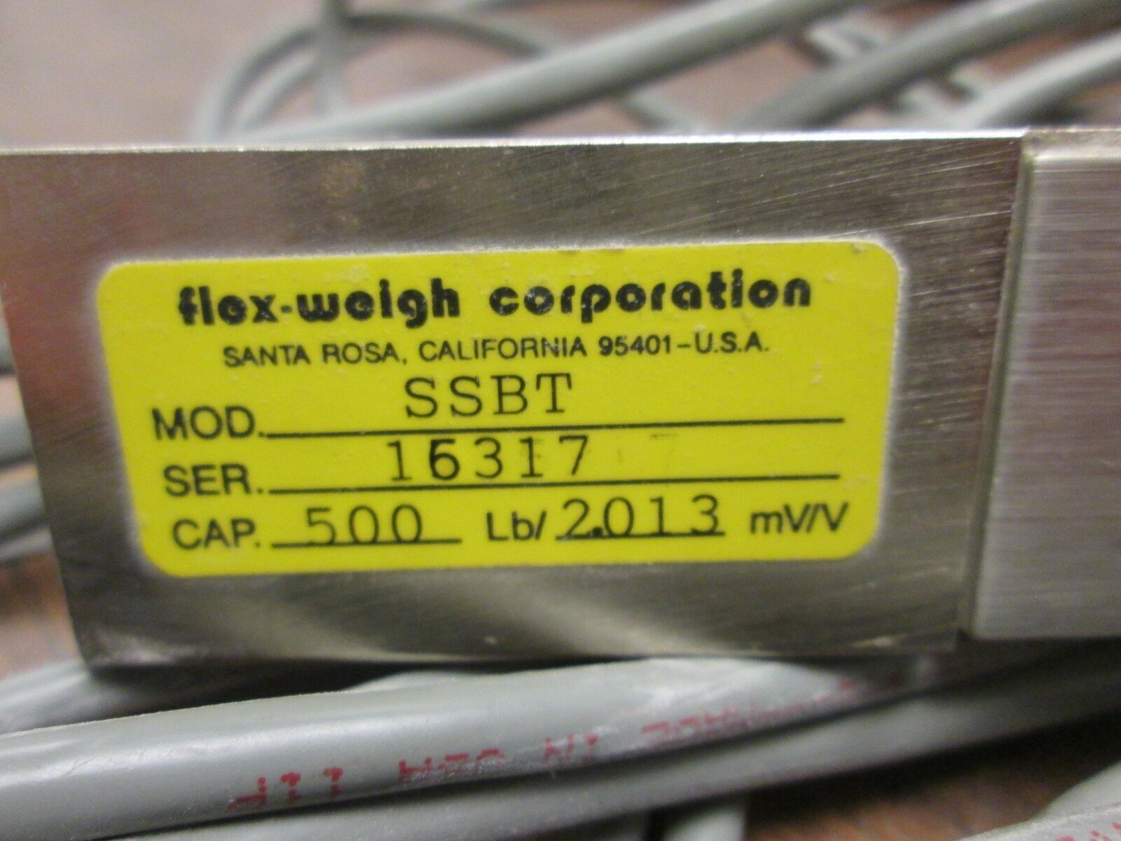 Flex-Weigh Artech SSBT 500lb cap 2.013 mV/V Used