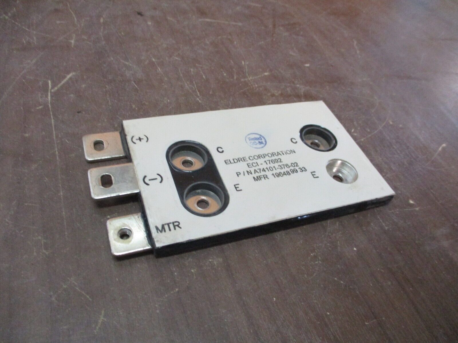 Eldre ECI-17692 Bus Bar A74101-376-02 Used