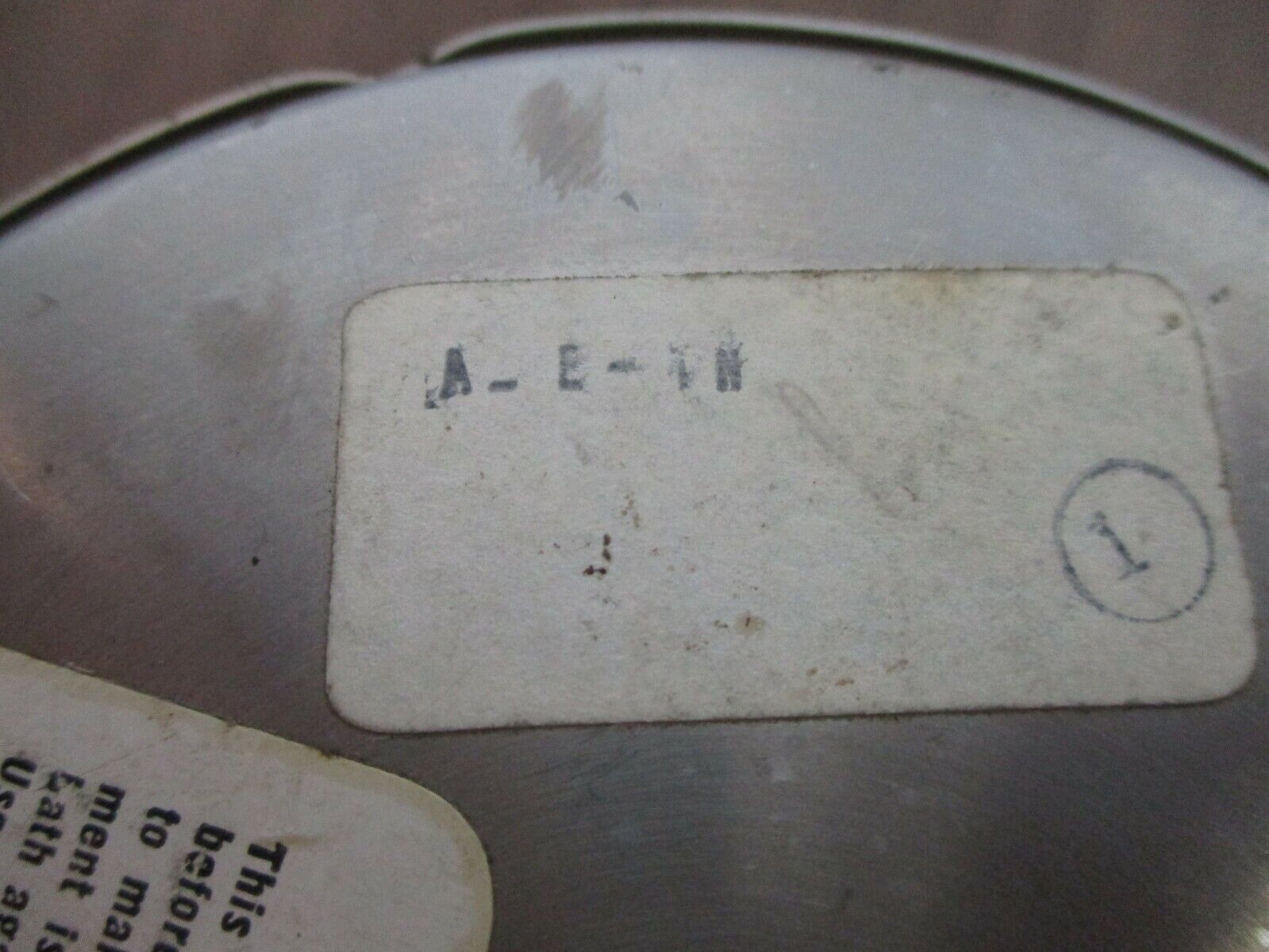 Moeller Thermometer A-E-IN Range: 150-750°F Used