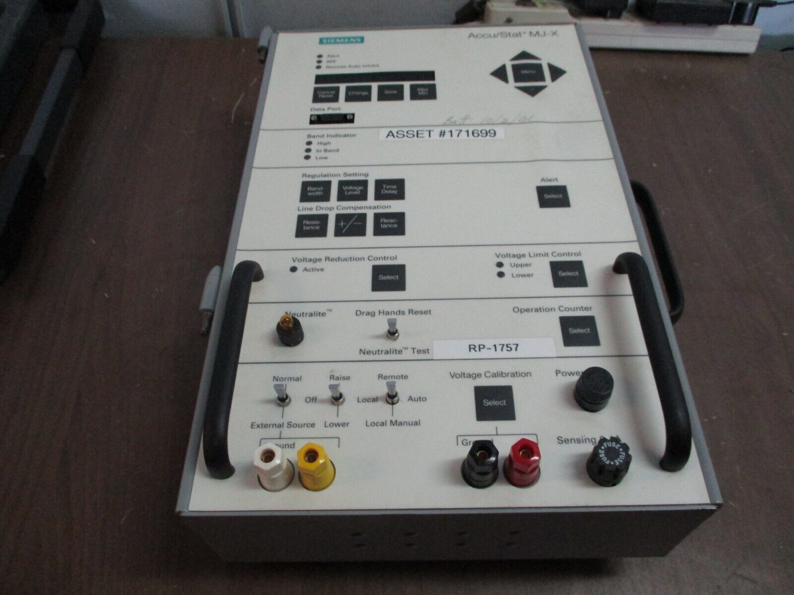 Siemens Accu/Stat MJ-X Voltage Regulator Control Panel C-60958 Used
