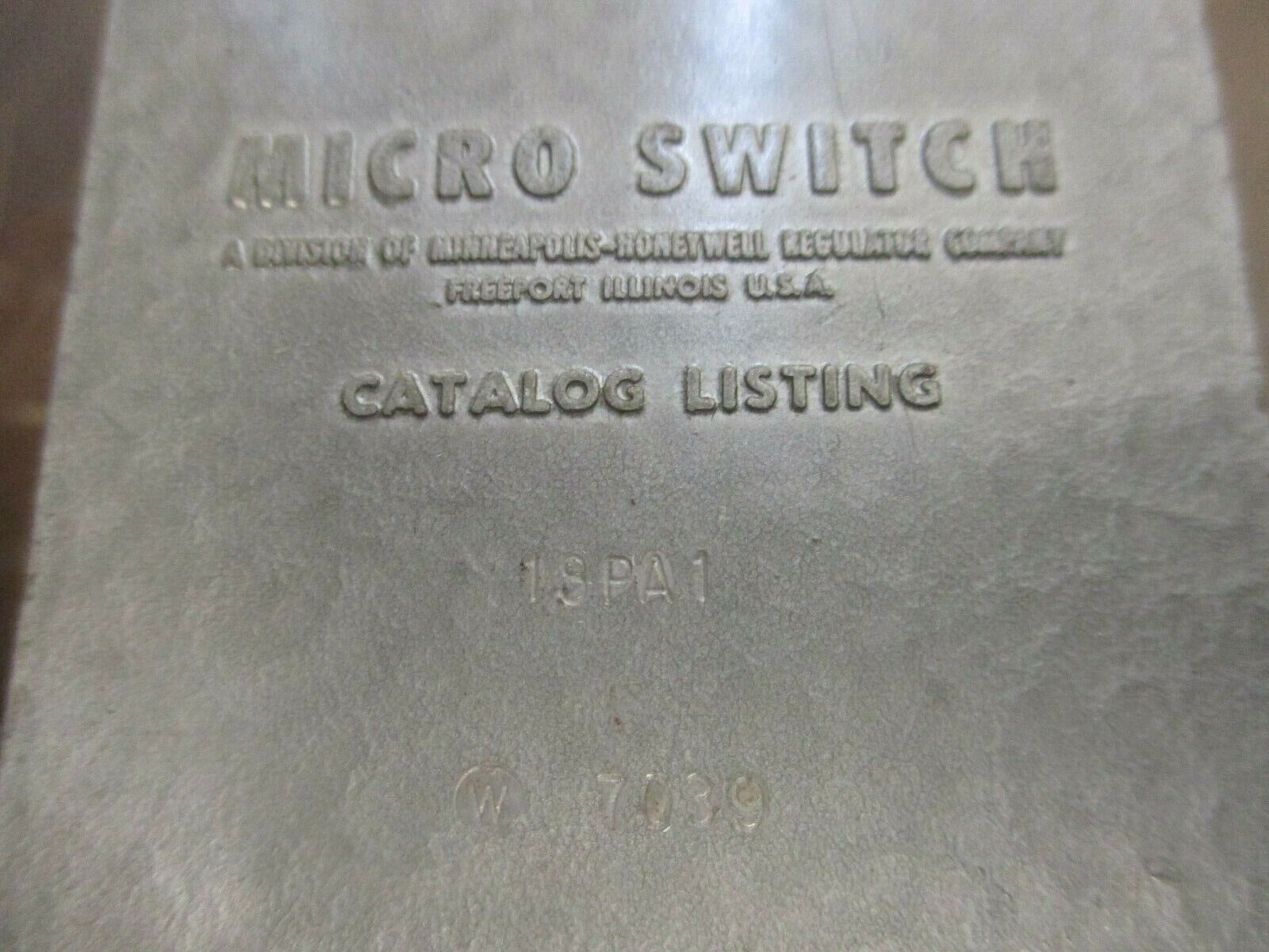 Honeywell Micro Switch 18PA1 Used *Lot of 2*