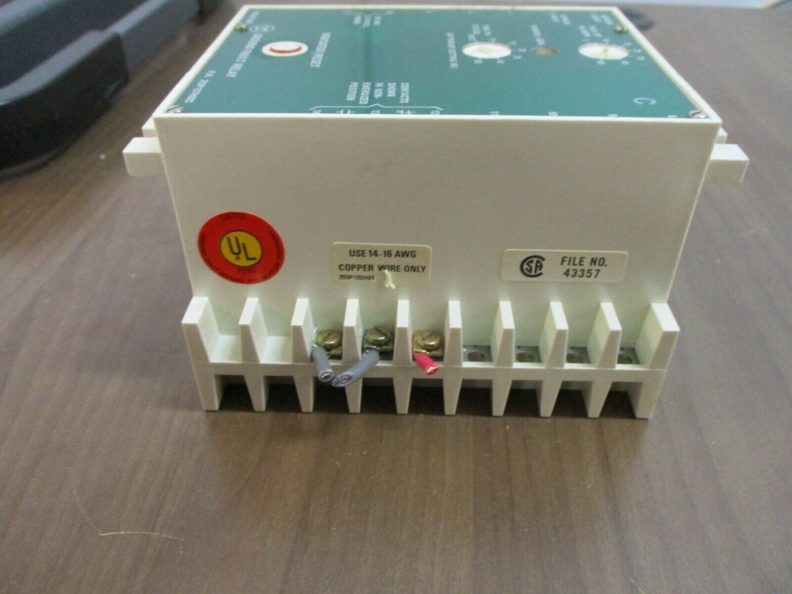 Westinghouse Ground Fault Relay 255P157H02C 5-60A Time: 0-60 Cycles Used