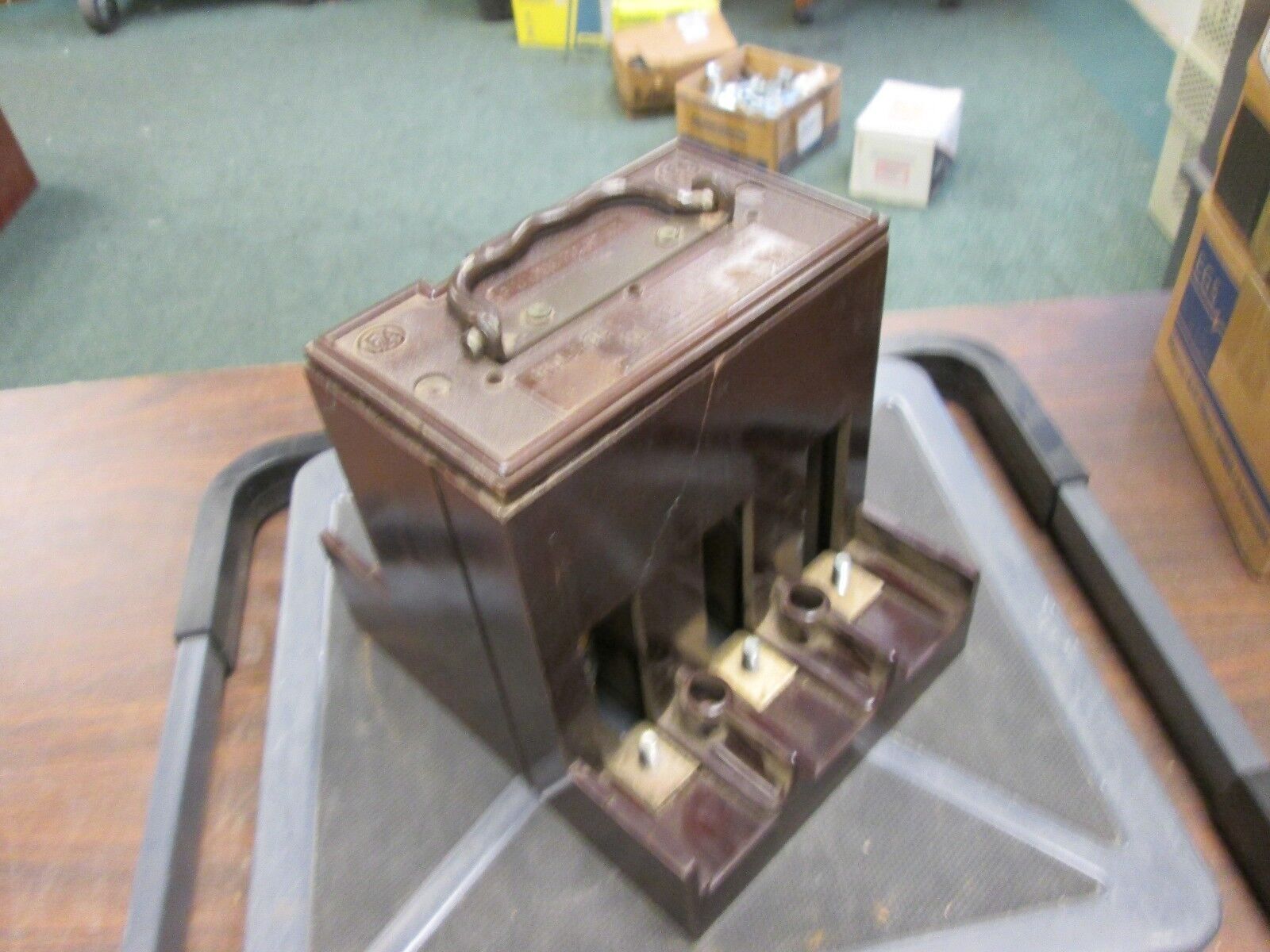 Frank Adams Pullswitch Fuse 60a 250v Class R Fuse 3 Pole Vertical Fuse Used