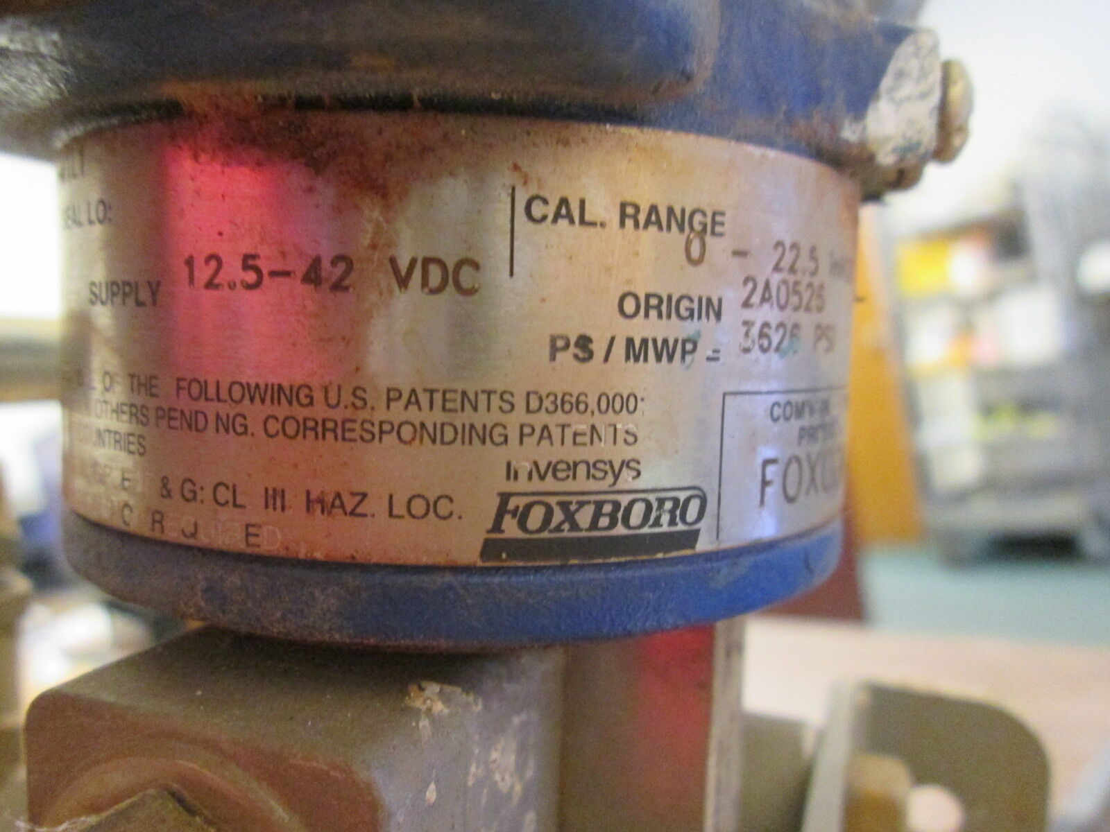 Foxboro Pressure Transmitter 1DP10-D22A21F-M1L1 12.5-42VDC 3626PSI MWP Used