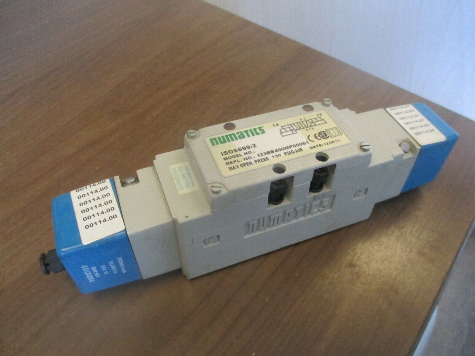 Numatics Solenoid Valve I23BB400MP00061 150PSIG Air Used