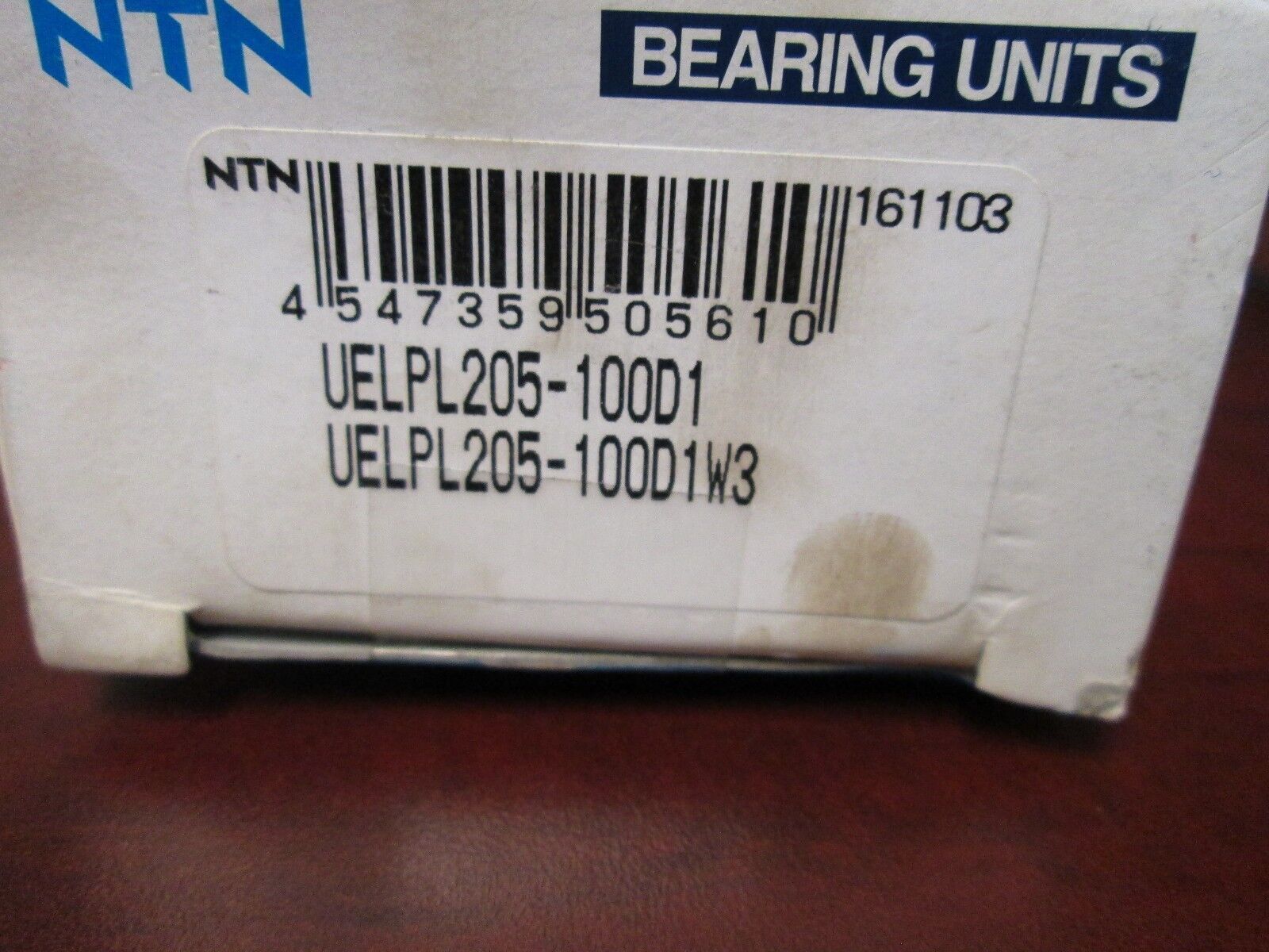 NTN Pillow Block Bearing VELPL205-100D1 New Surplus