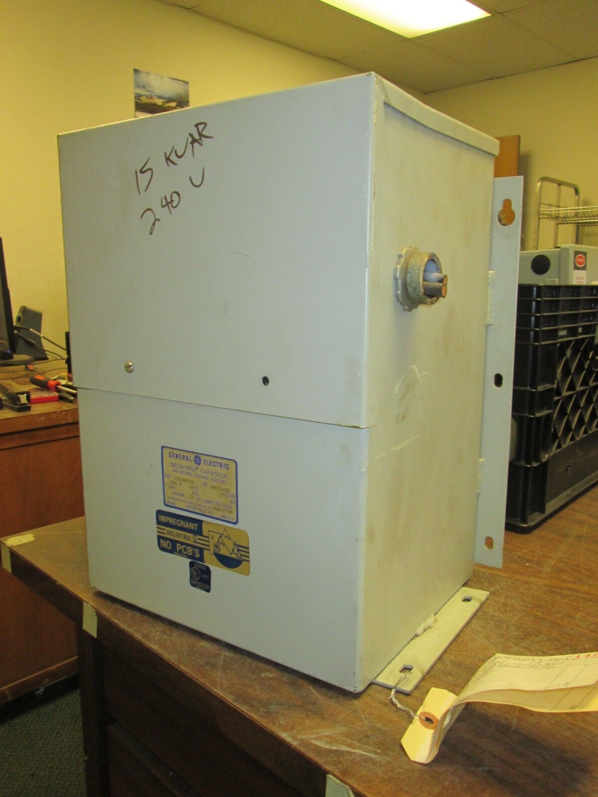 GE Dielektrol Capacitor 65L305TB w/ Internal Discharge Resistors 240V 15KVAR