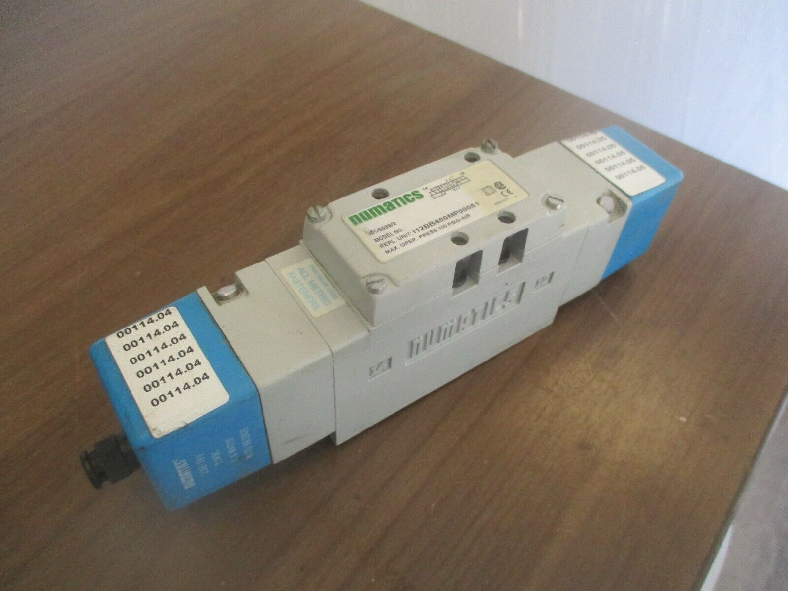 Numatics Solenoid Valve I12BB400MP00061 150PSIG Air Used
