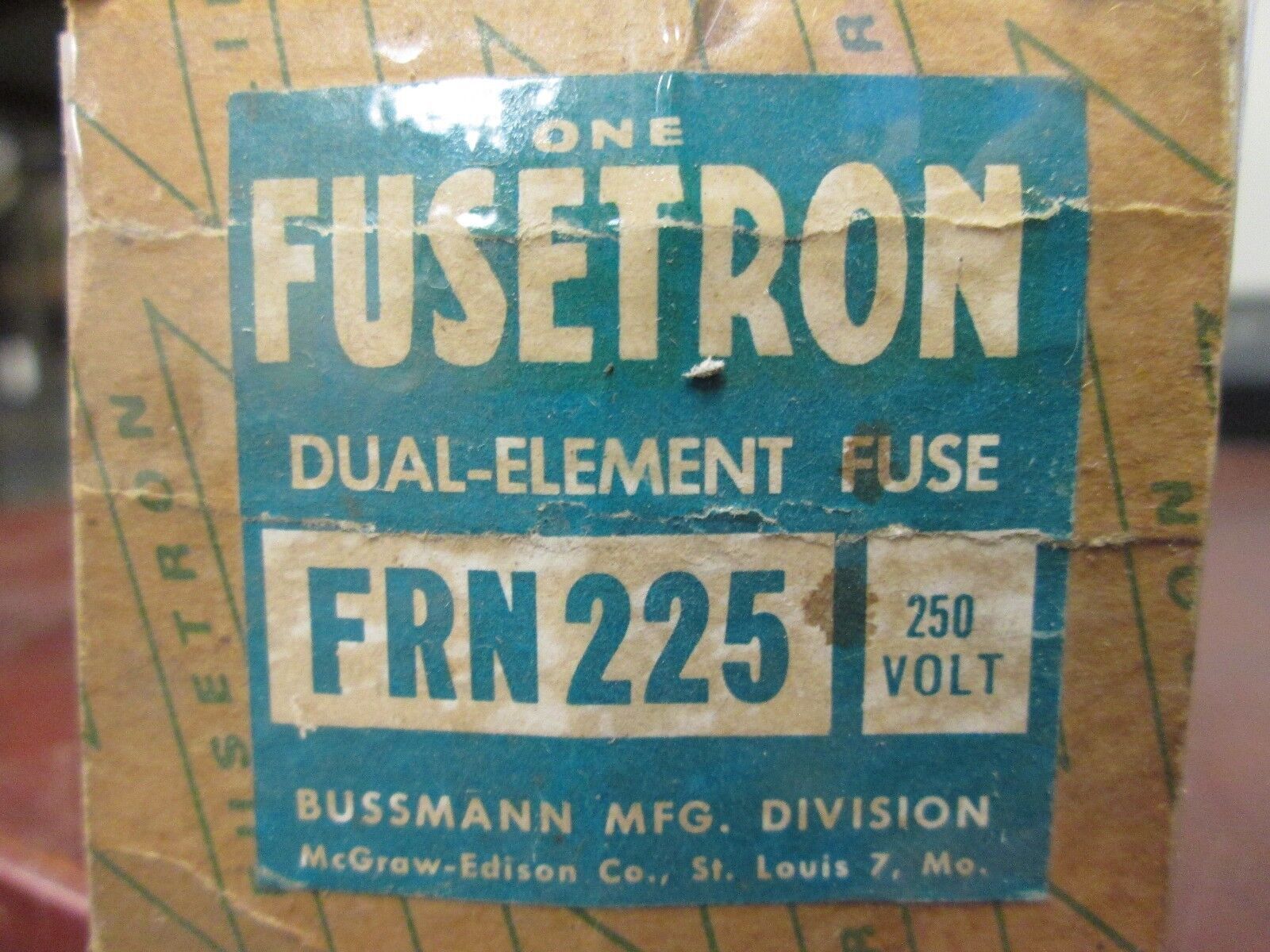 Bussmann Fusetron Fuse FRN225 250V 225A New Surplus
