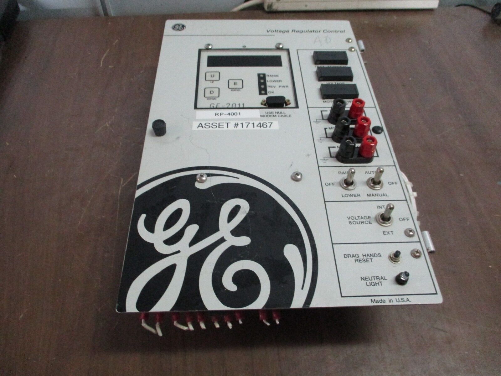 GE Ge-2011 Voltage Regulator Control B-0866 S/W: D-0067V07.09.23 60Hz Used