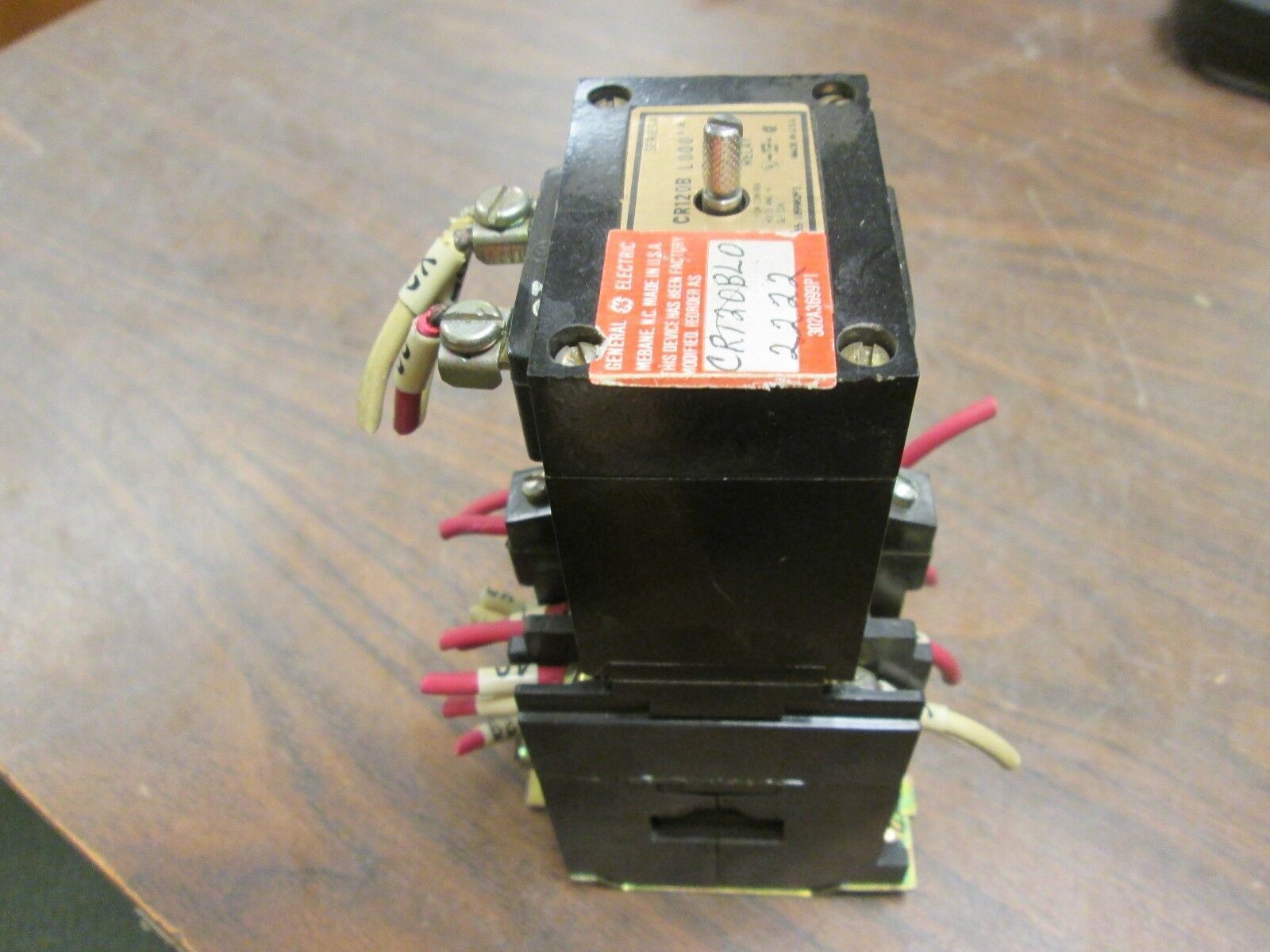 GE Relay CR120BL0 2222 120V Coil Used