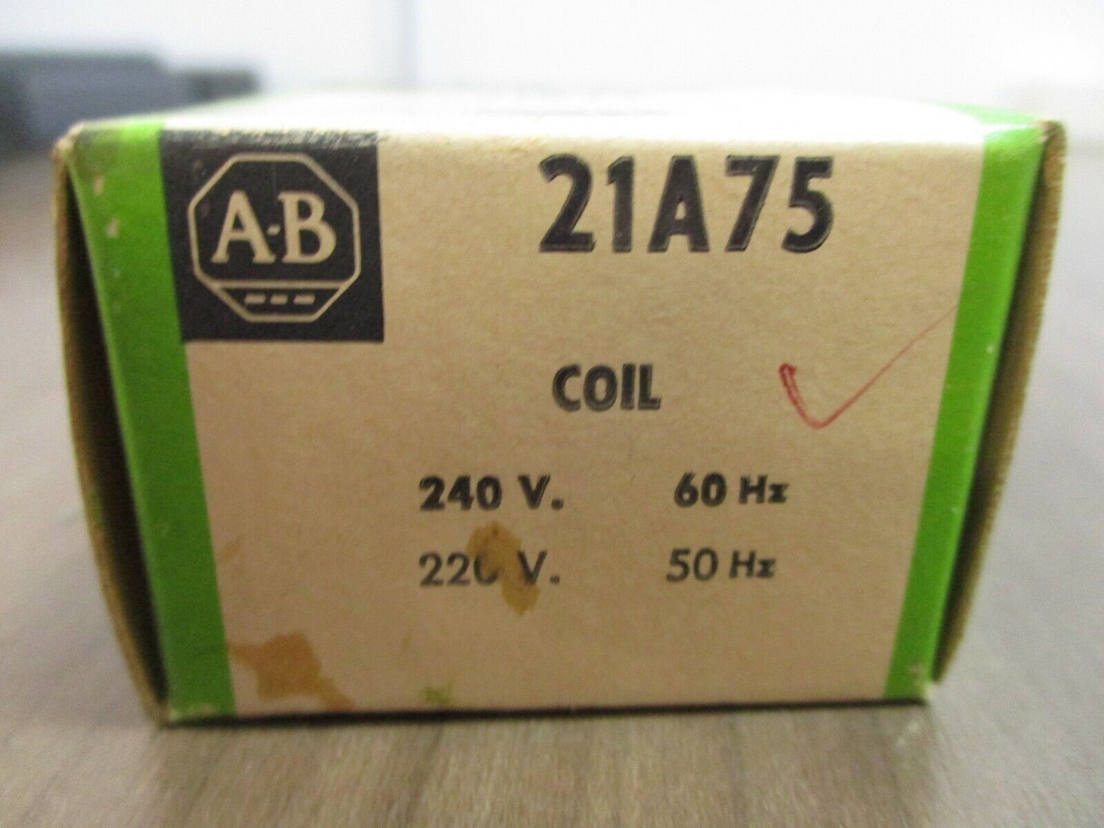 Allen-Bradley Magnetic Coil 21A75 240V@60Hz 220V@50Hz New Surplus