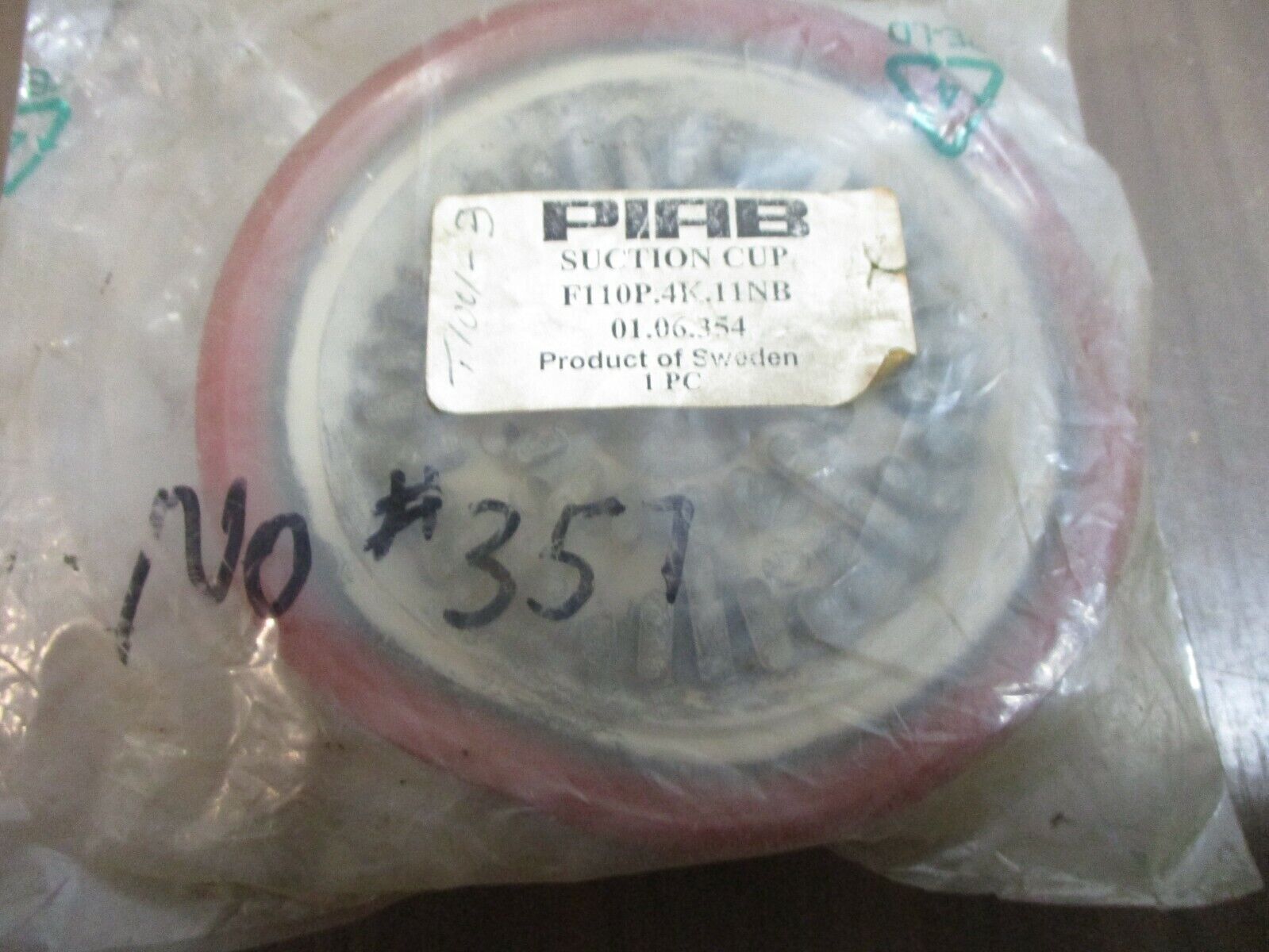 Piab Suction Cup F110P.4K.11NB New Surplus