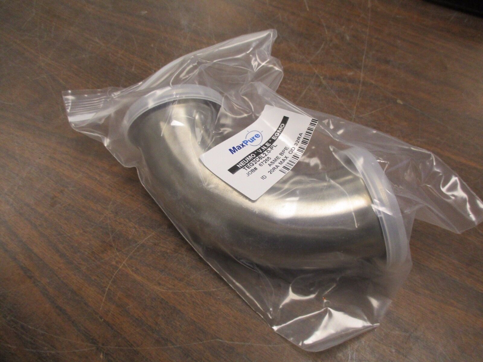 MaxPure Stainless Steel Elbow TEG2C6L2.0-PL Size: 2" New Surplus