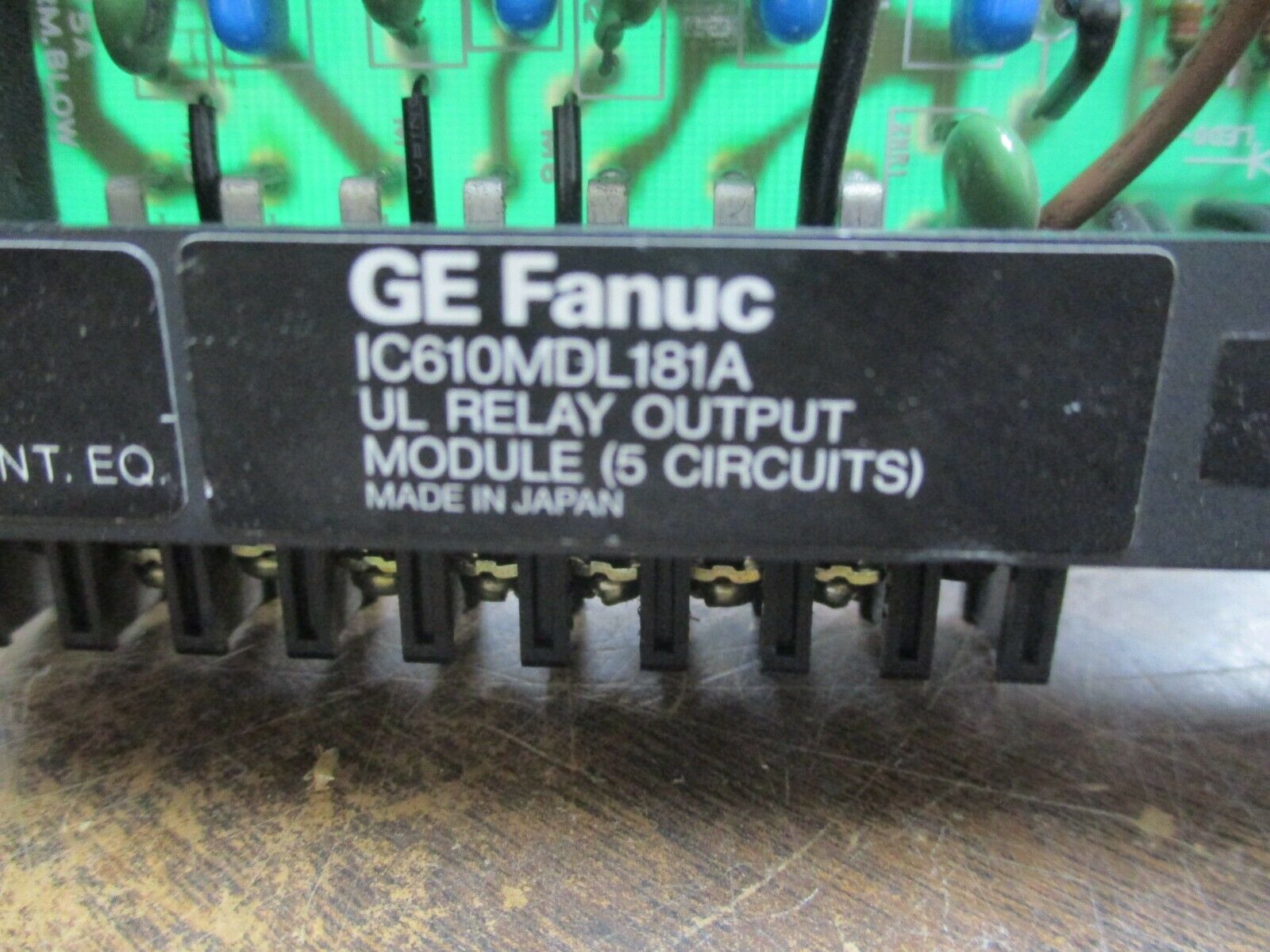 GE Fanuc Relay Output Module IC610MDL181A 5-Circuits Used
