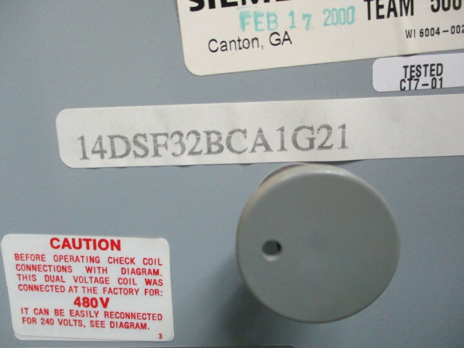 Furnas Enclosed Size 1 Starter 14DSF32BCA1G21 27A 600V 13-27A Trip Used