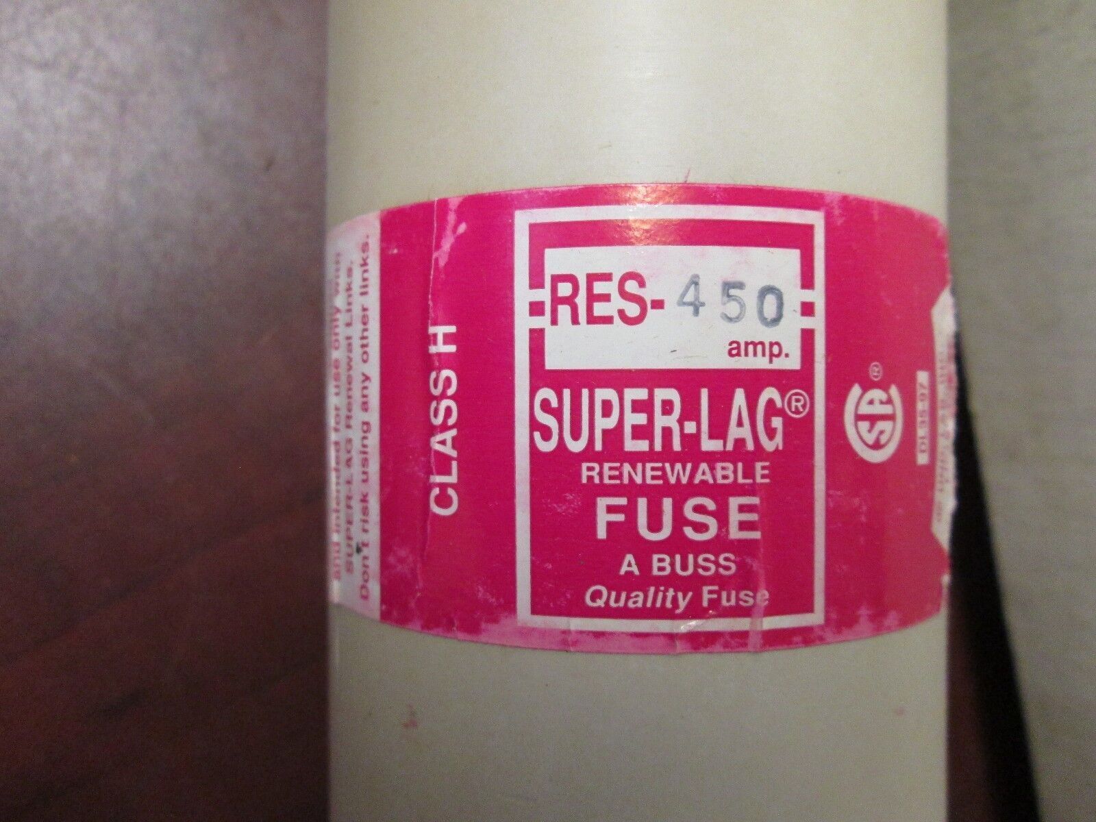 Buss Renewable Fuse RES-450 600V 450A New Surplus