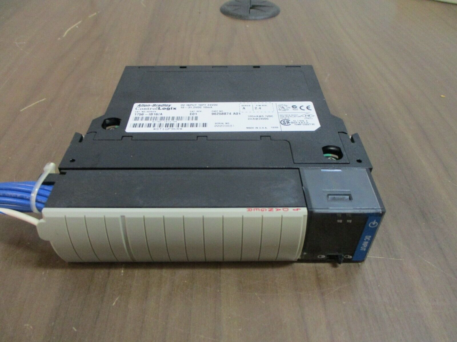 Allen-Bradley ControlLogix DC Input Module 1756-IB16/A Rev. E01 F/W: 2.4 Used