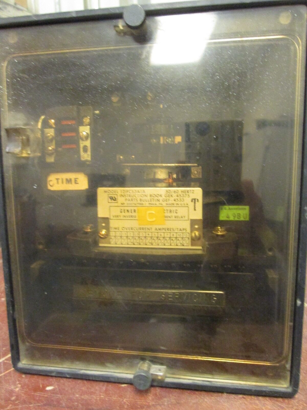 GE Very Inverse Overcurrent Relay 12IFC53A1A 50/60Hz Used