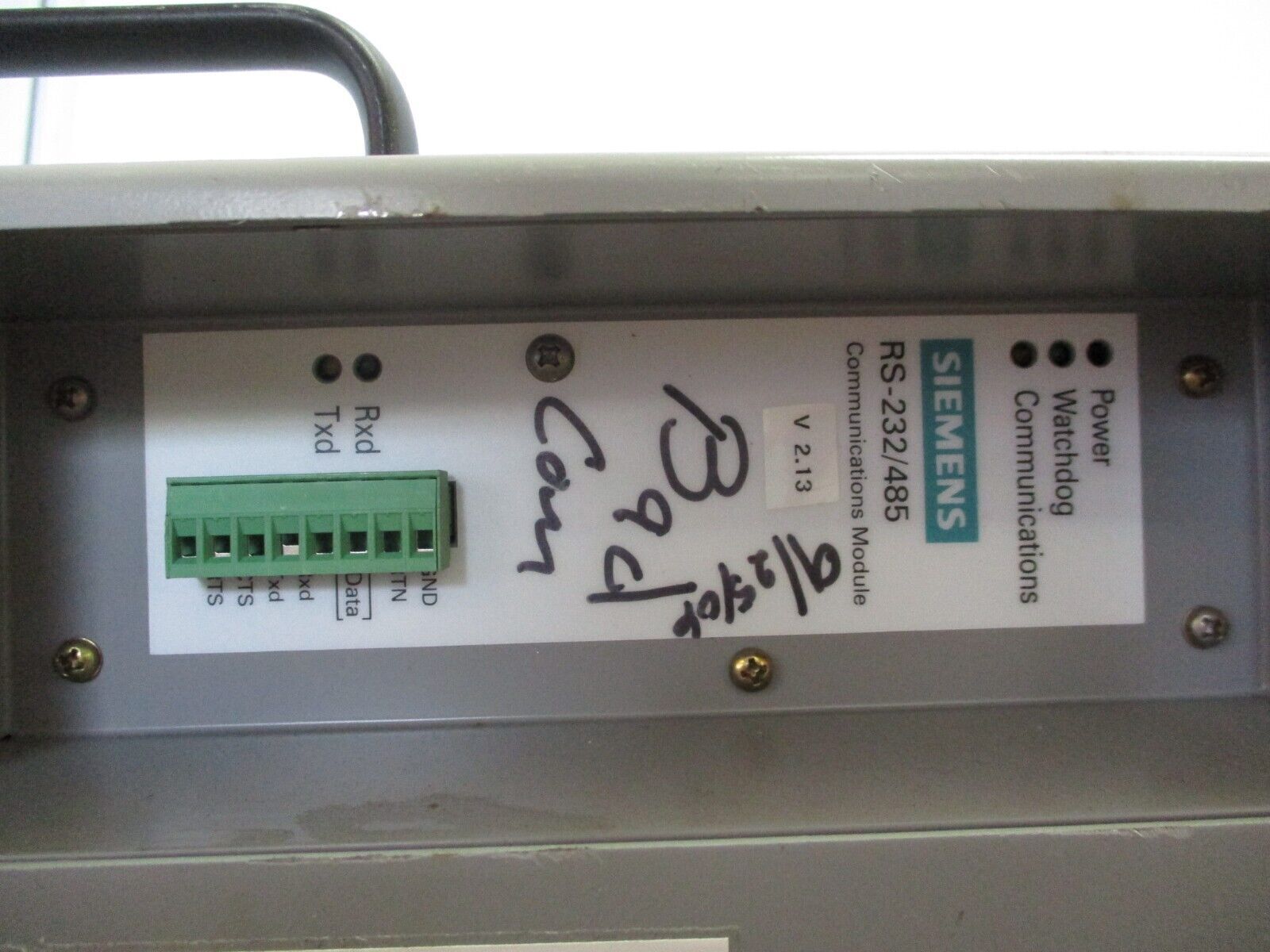 Siemens Accu/Stat MJ-X Voltage Regulator Control Panel S-64138 Used
