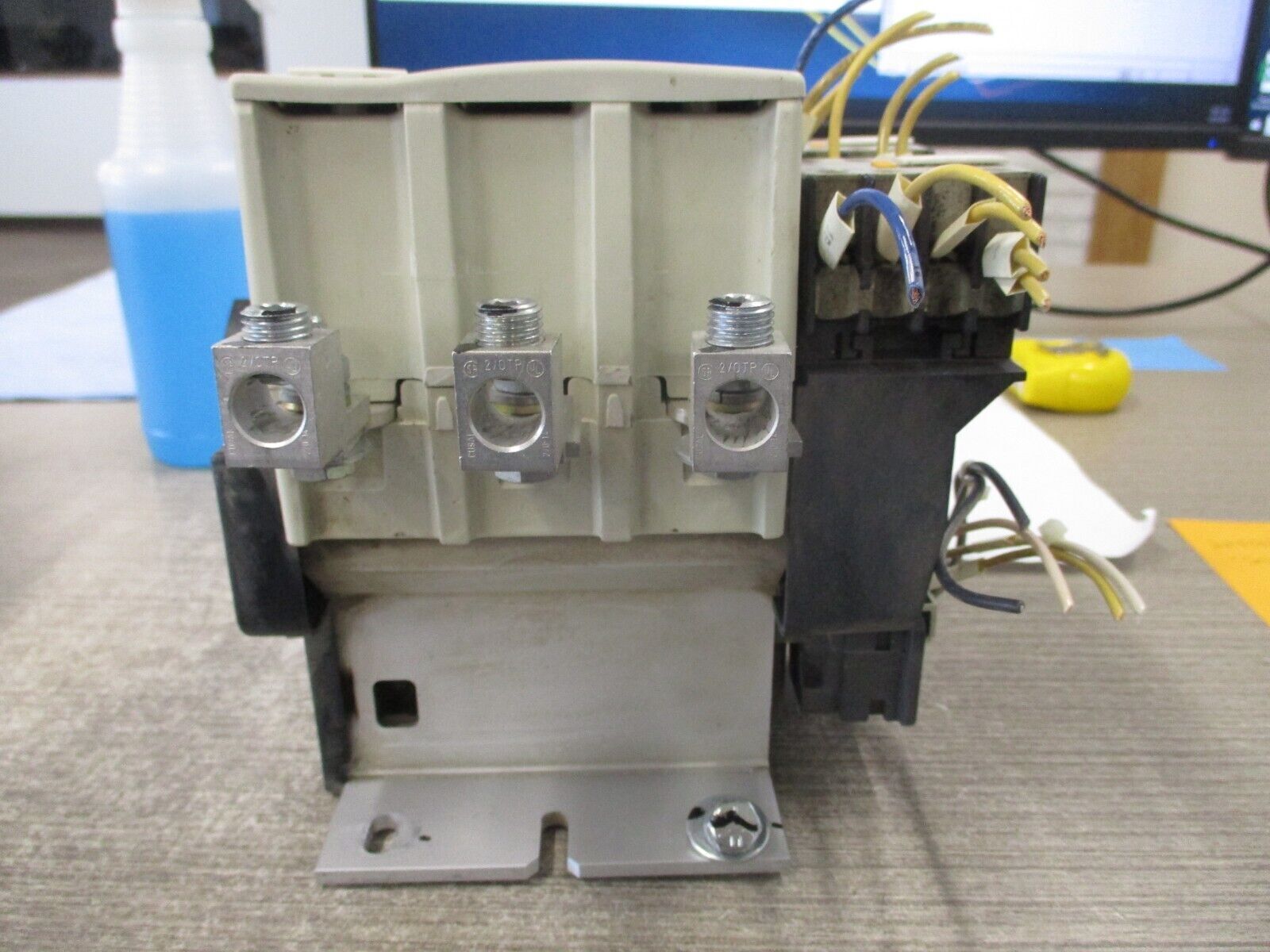 Telemecanique Contactor w/ 2 Aux Blocks LC1F115 115-120V Coil Used