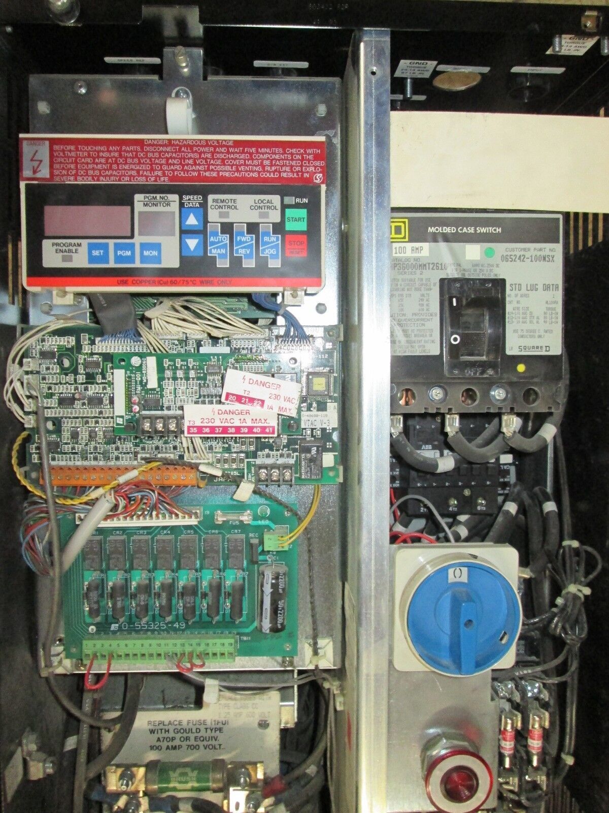 Reliance AC Drive 5VU41030 30HP Used