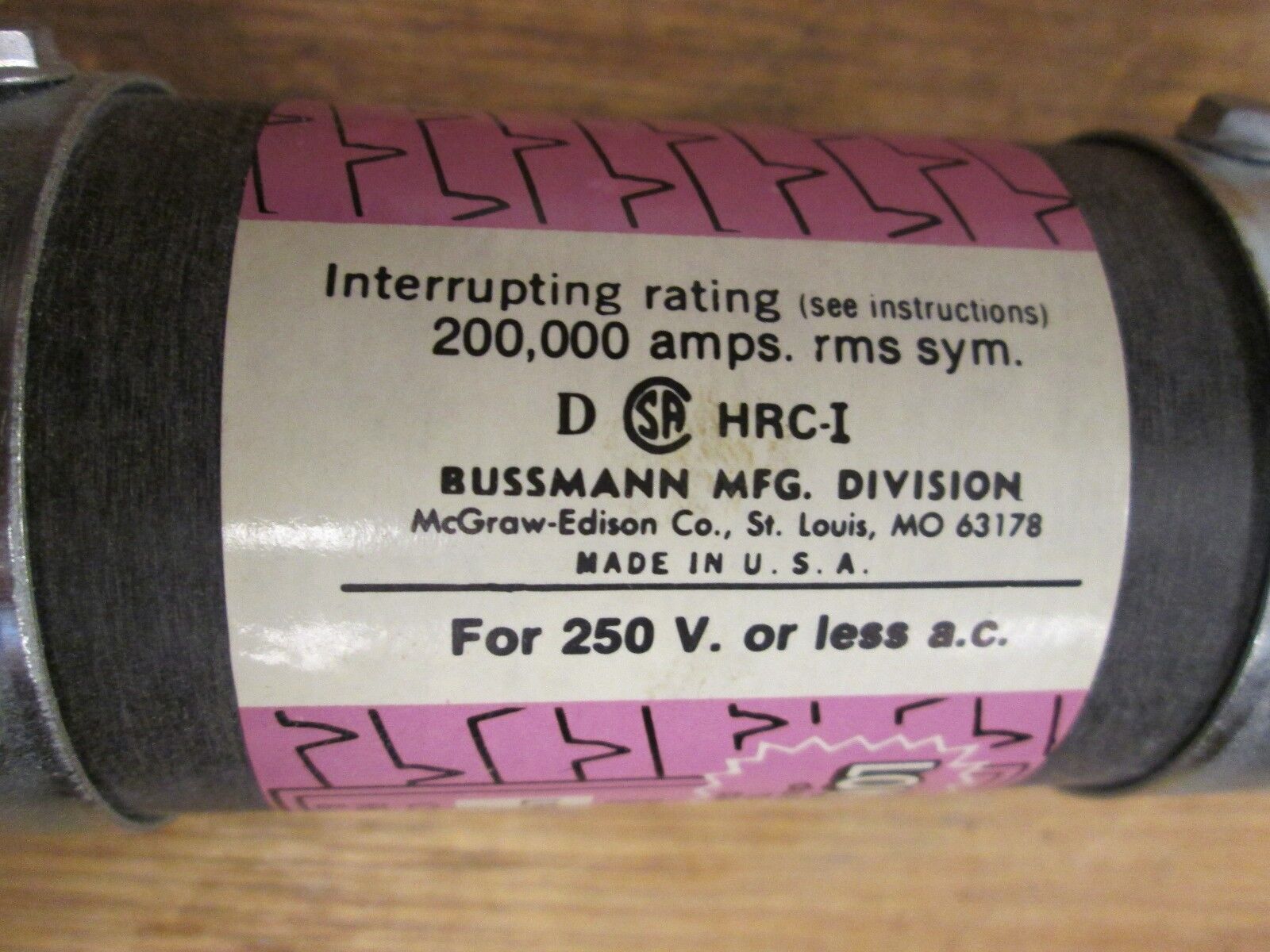 Bussmann Dual-Element Fuse LPN-RK 350 250V 350A New Surplus