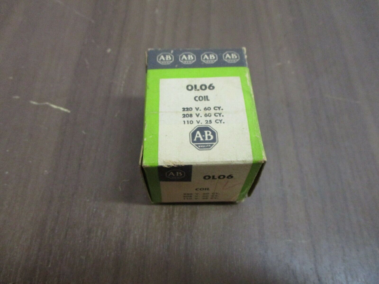Allen-Bradley Magnetic Coil 0L06 208/220V @ 60Hz, 110V @ 25Hz New Surplus