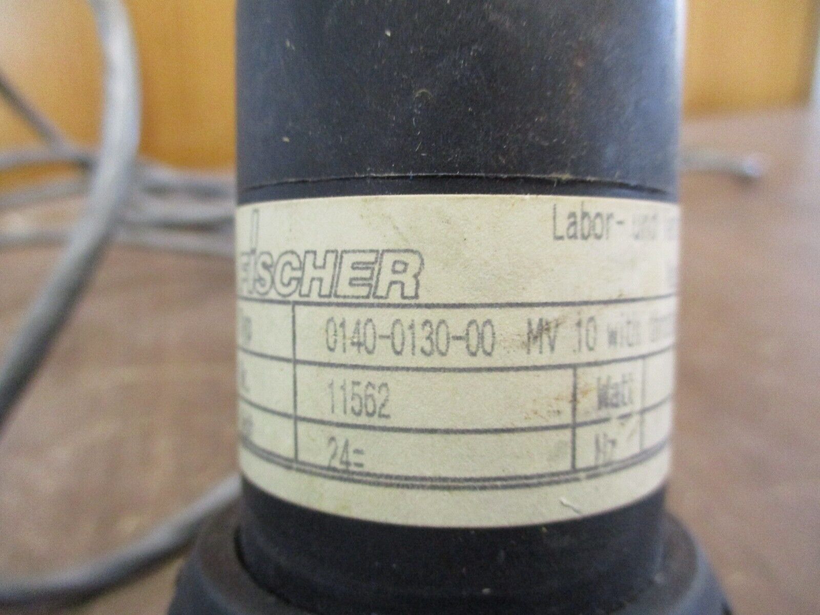 Fischer Solenoid w/ Throttle Valve 0140-0130-00 MV10 24VDC Used