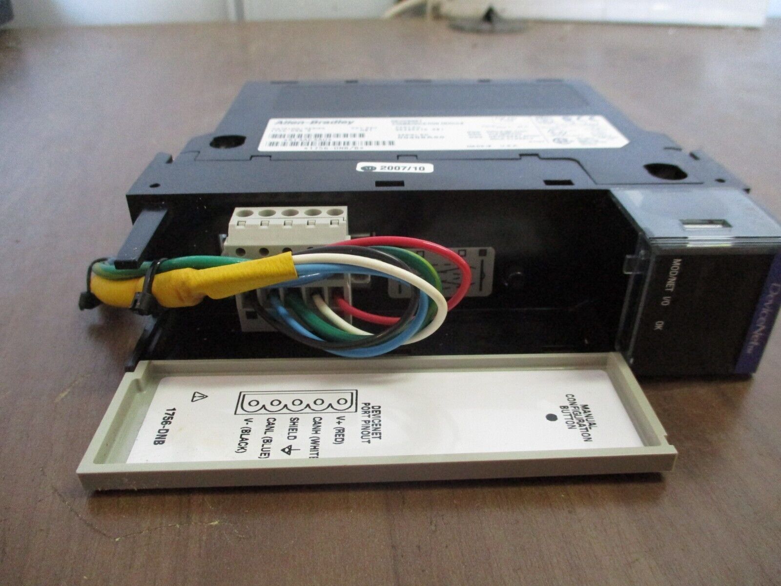 Allen-Bradley DeviceNet Comm. Module 1756-DNB Ser. B Rev. H01 F/W Rev: 7.002
