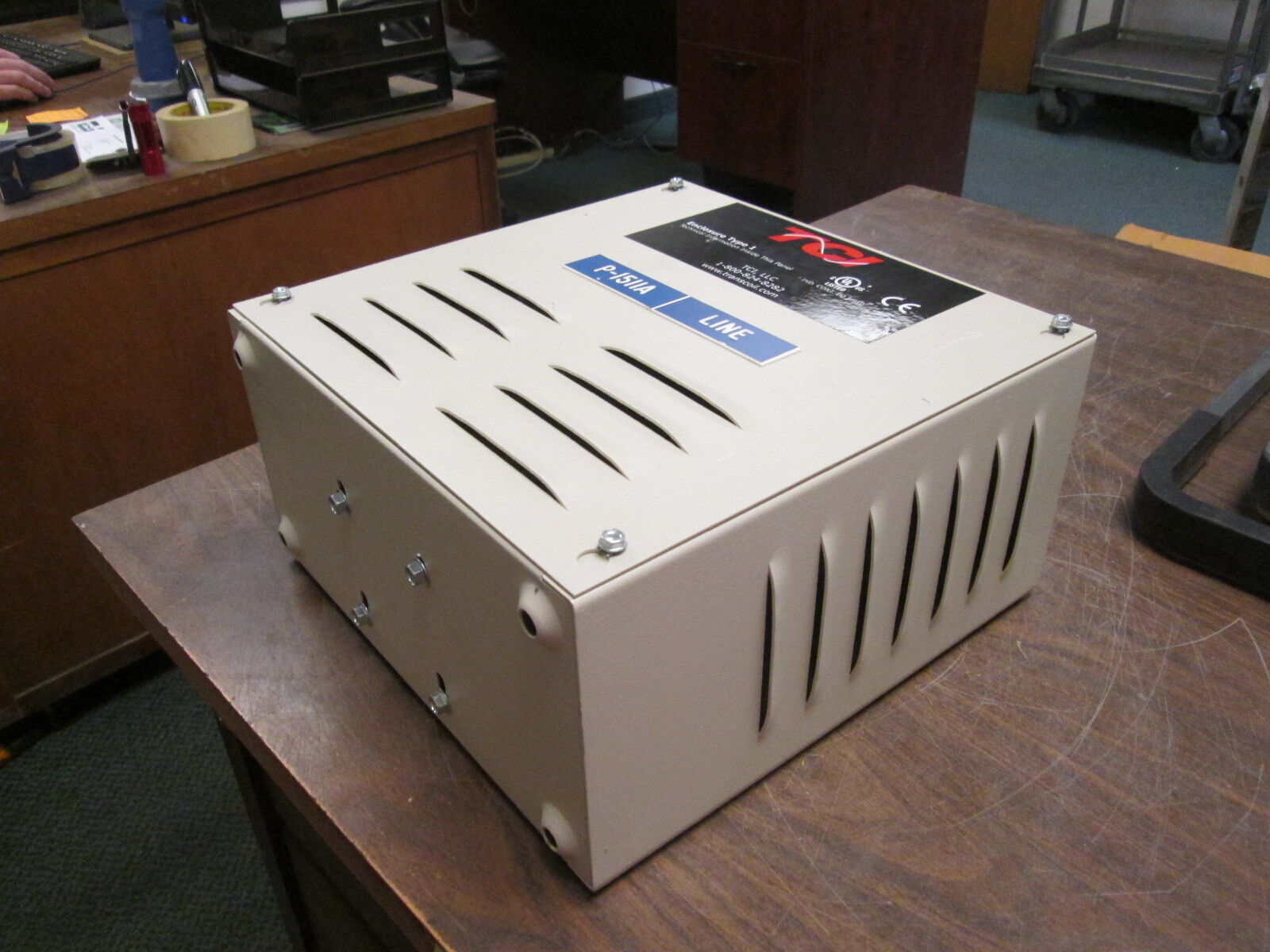 TCI KDRUL Drive Reactor KDRULA4HE01 Motor Amps: 11 3Ph 50/60Hz 600V 12A Used