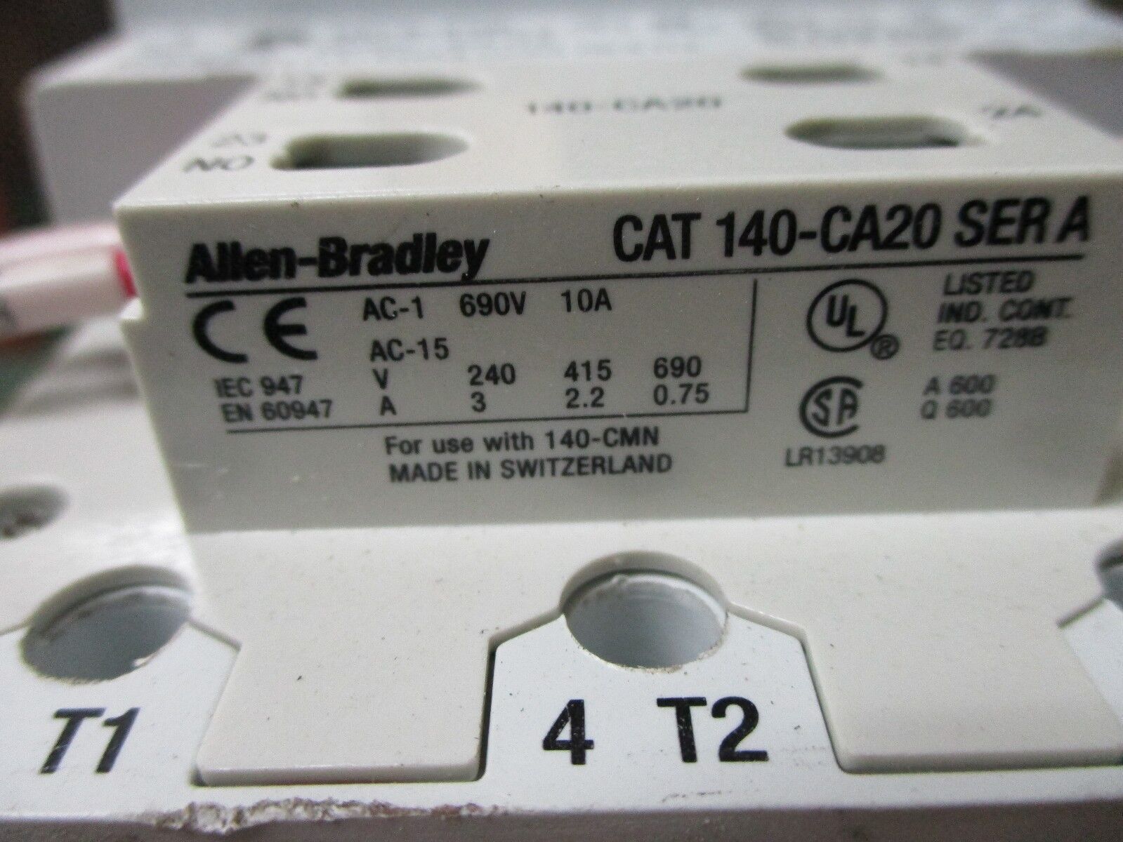Allen-Bradley Compact Starter 190S-BND2-CC16C 25A 600V Trip: 10-16A Used