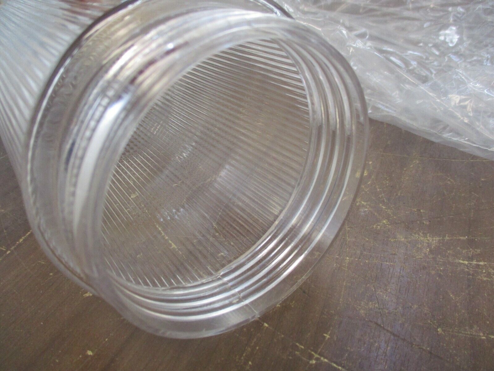 RAB 100 Series Permaglobe GL100PG Clear Prismatic Flat Bottom New Surplus