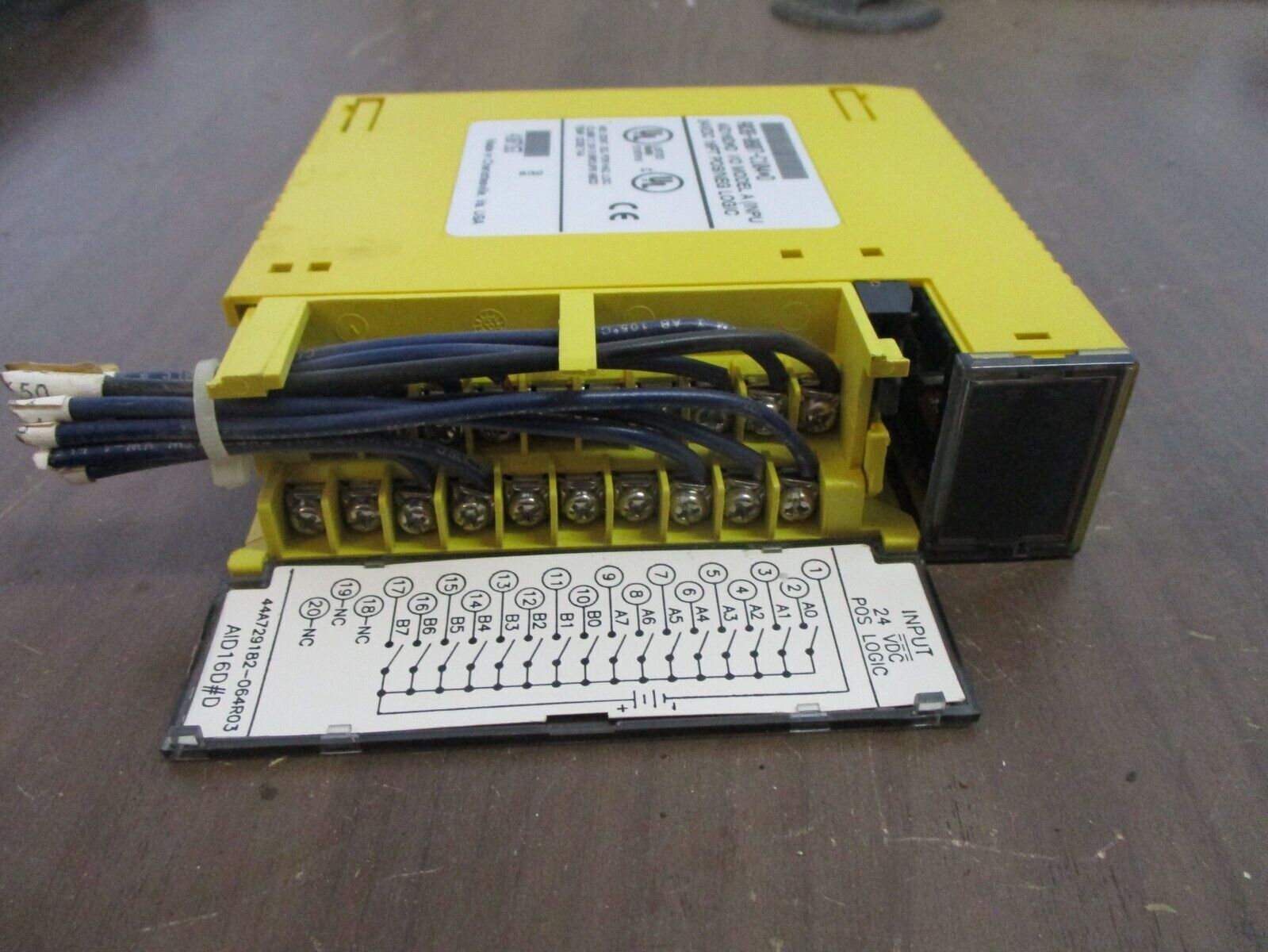 Fanuc AID16D#D I/O Module A03B-0807-C104*D Model A 24VDC 16PT Pos/Neg Logic Used